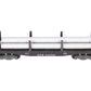 American Flyer 24540 Vintage S New Haven Flatcar w/ 3 Silver Cardboard Pipes VG