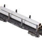 American Flyer 24540 Vintage S New Haven Flatcar w/ 3 Silver Cardboard Pipes VG