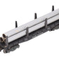American Flyer 24540 Vintage S New Haven Flatcar w/ 3 Silver Cardboard Pipes VG