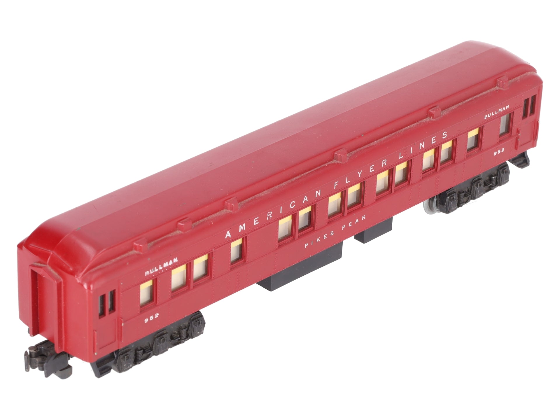 American Flyer 952 Vintage S Pikes Peak Red Heavyweight Pullman Car VG