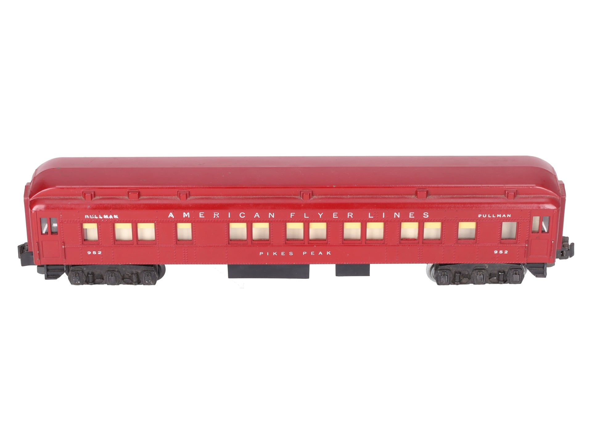 American Flyer 952 Vintage S Pikes Peak Red Heavyweight Pullman Car VG