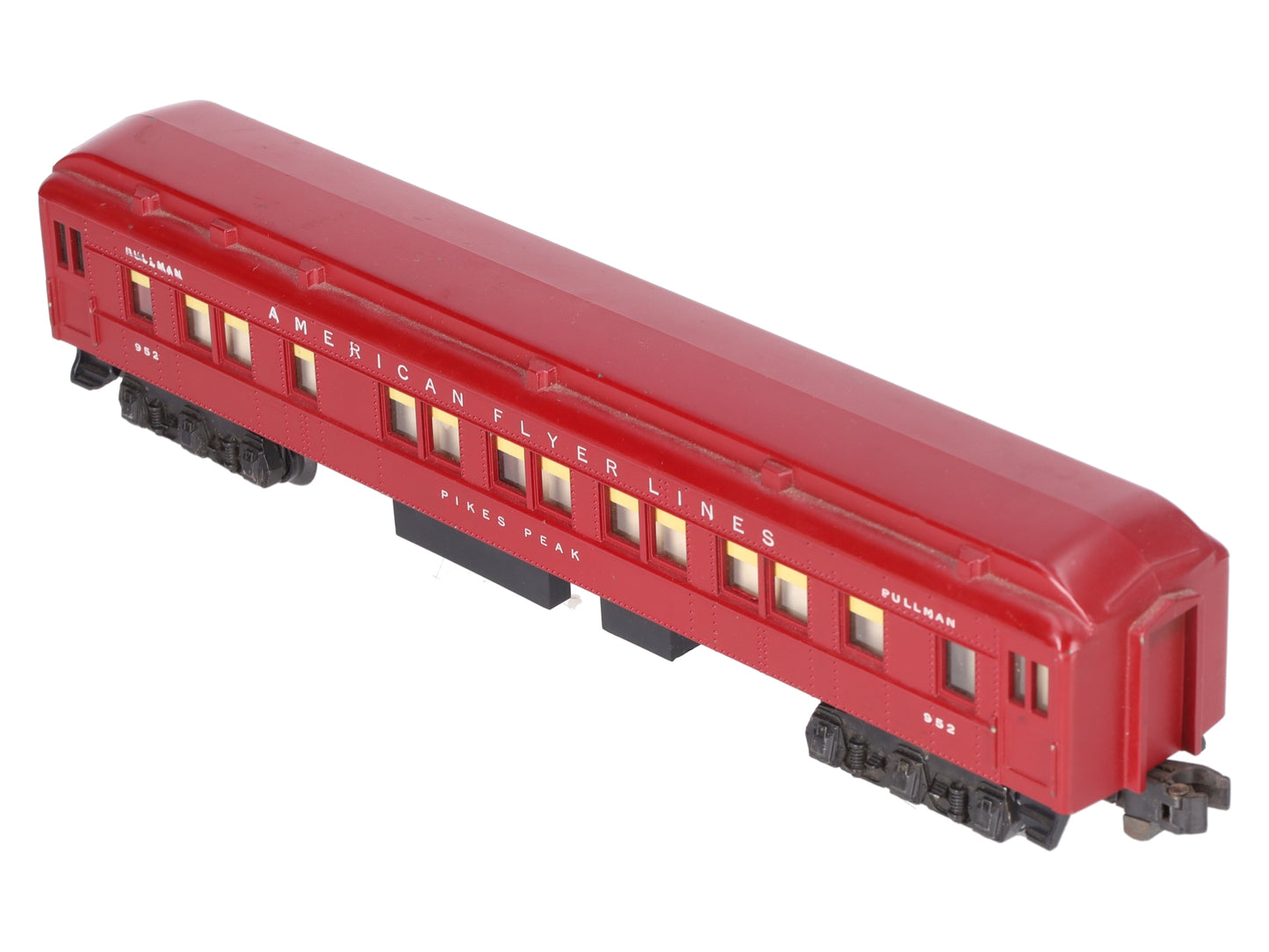 American Flyer 952 Vintage S Pikes Peak Red Heavyweight Pullman Car VG