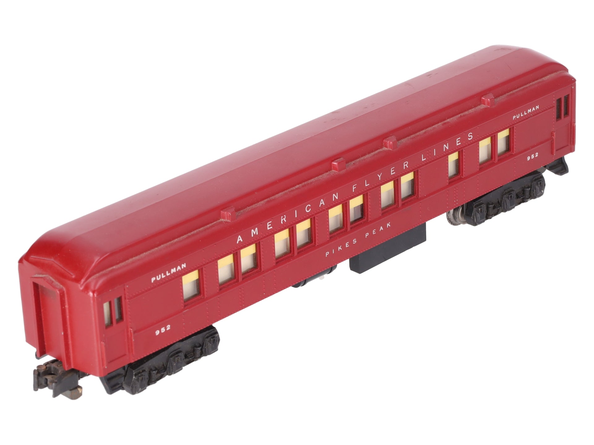 American Flyer 952 Vintage S Pikes Peak Red Heavyweight Pullman Car VG