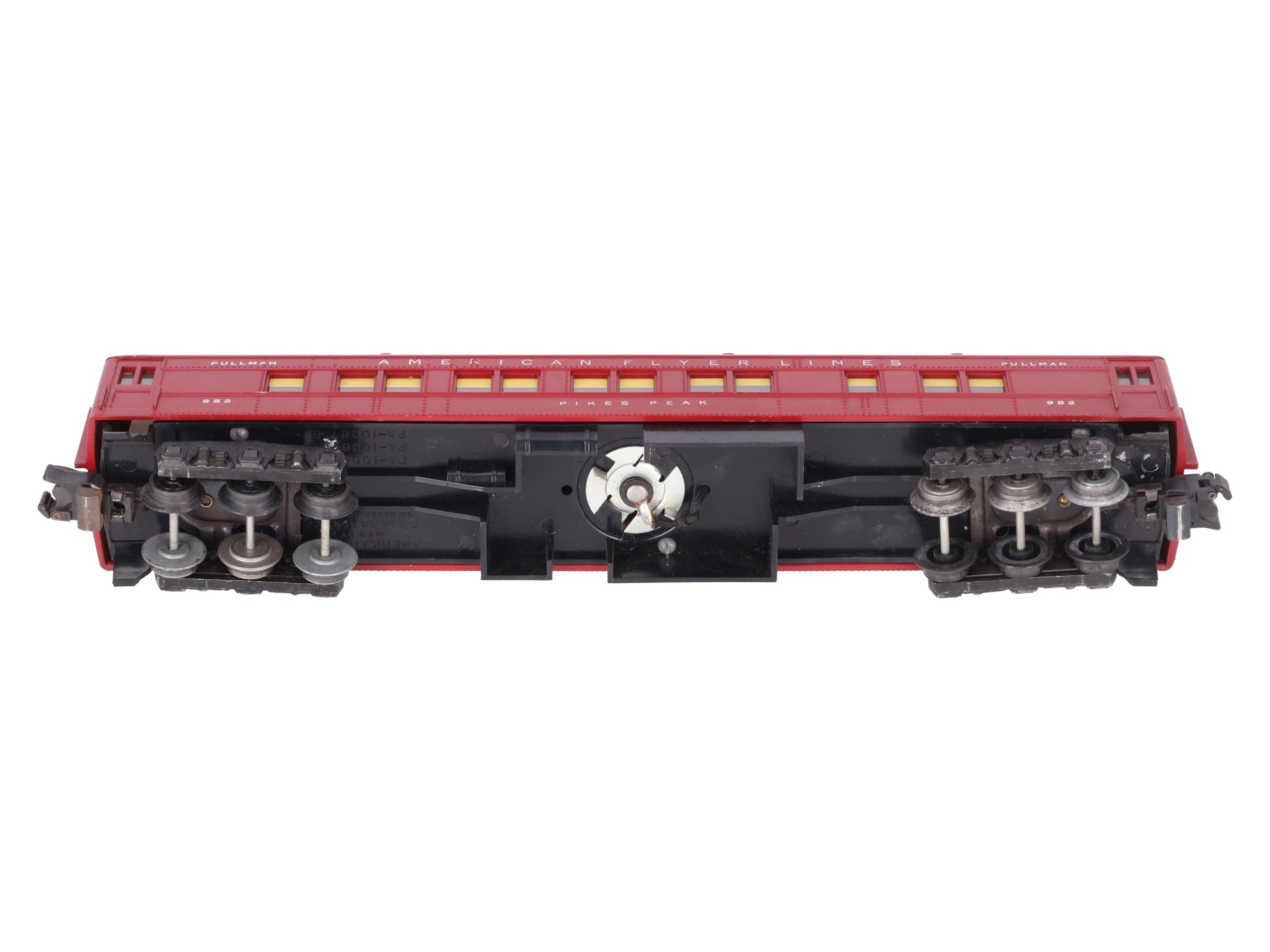 American Flyer 952 Vintage S Pikes Peak Red Heavyweight Pullman Car VG