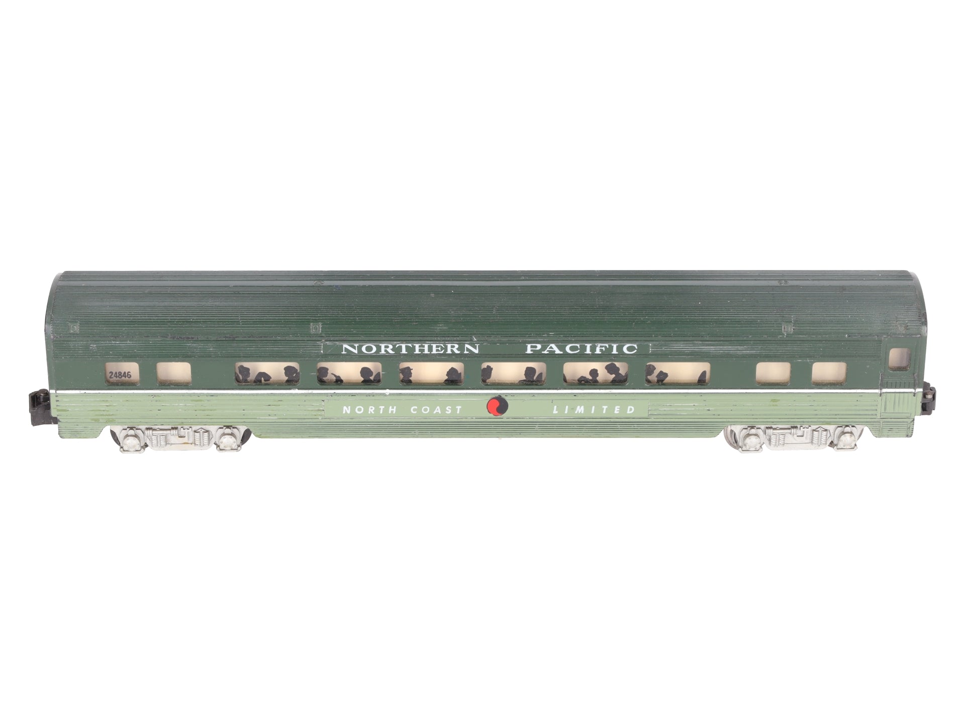 American Flyer 24846 S NP North Coast Limited Streamlined Coach Passenger Car VG/Box
