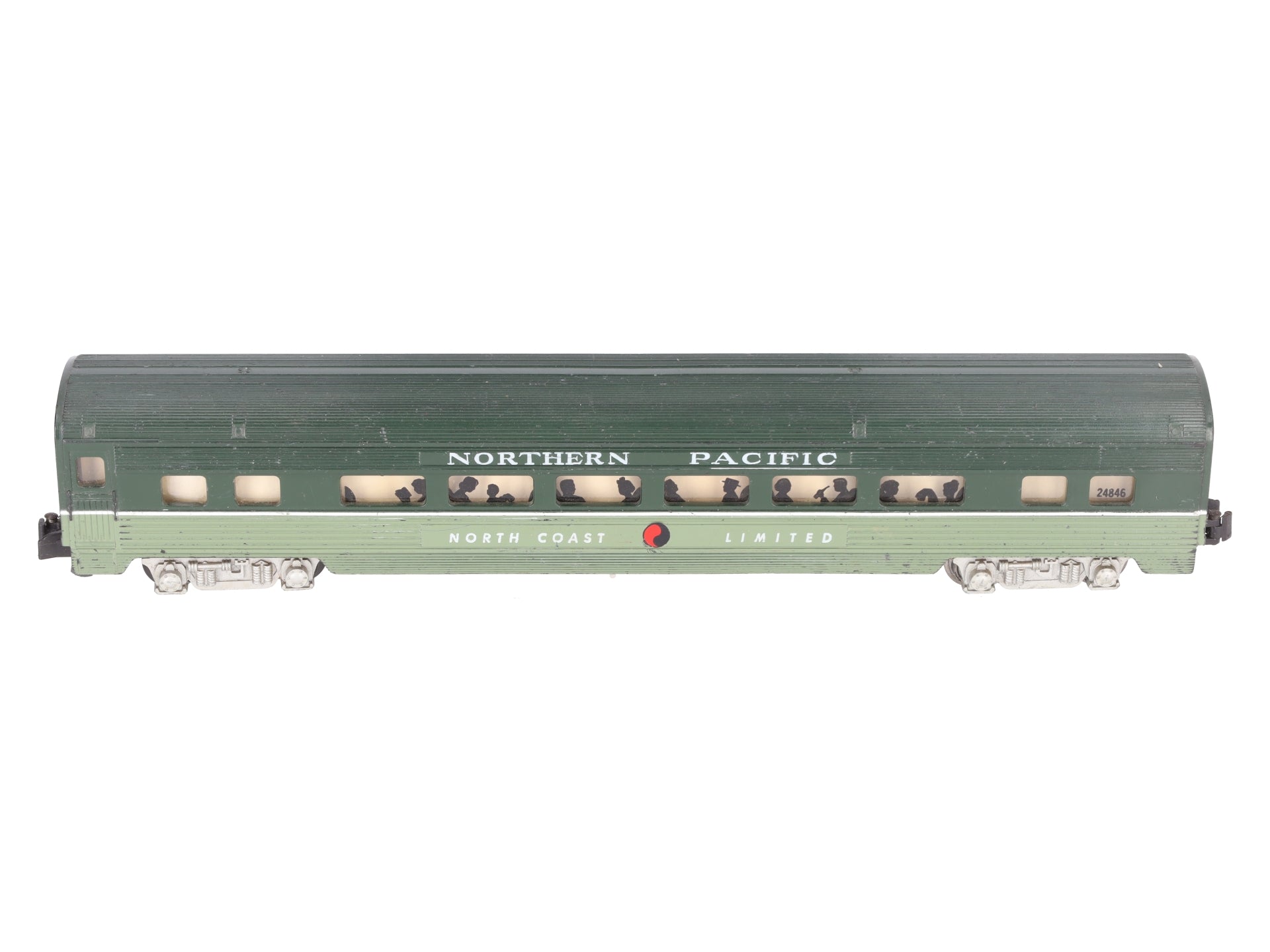 American Flyer 24846 S NP North Coast Limited Streamlined Coach Passenger Car VG/Box