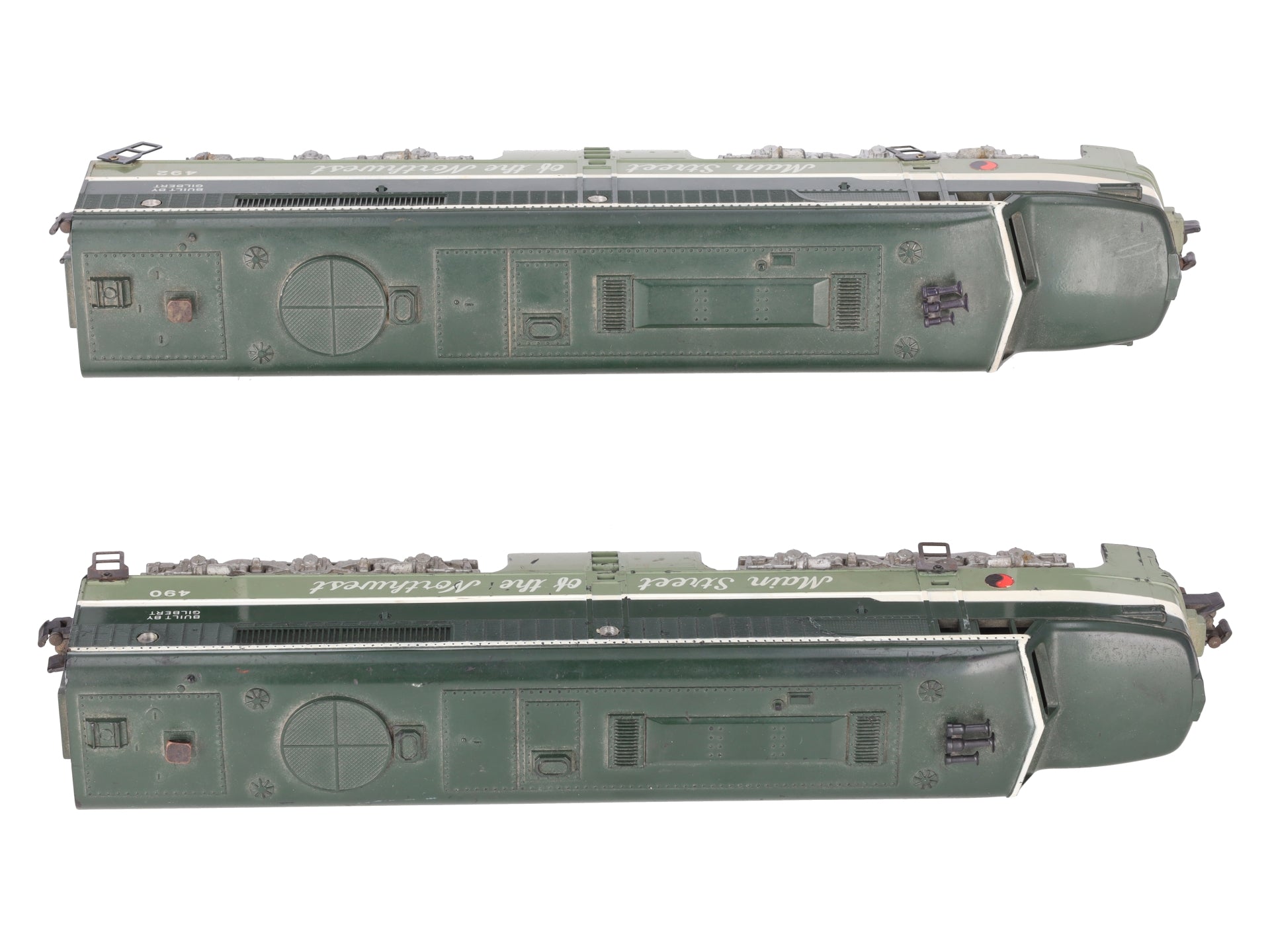 American Flyer 490 Vintage S Northern Pacific AA Diesel Locomotive Set VG