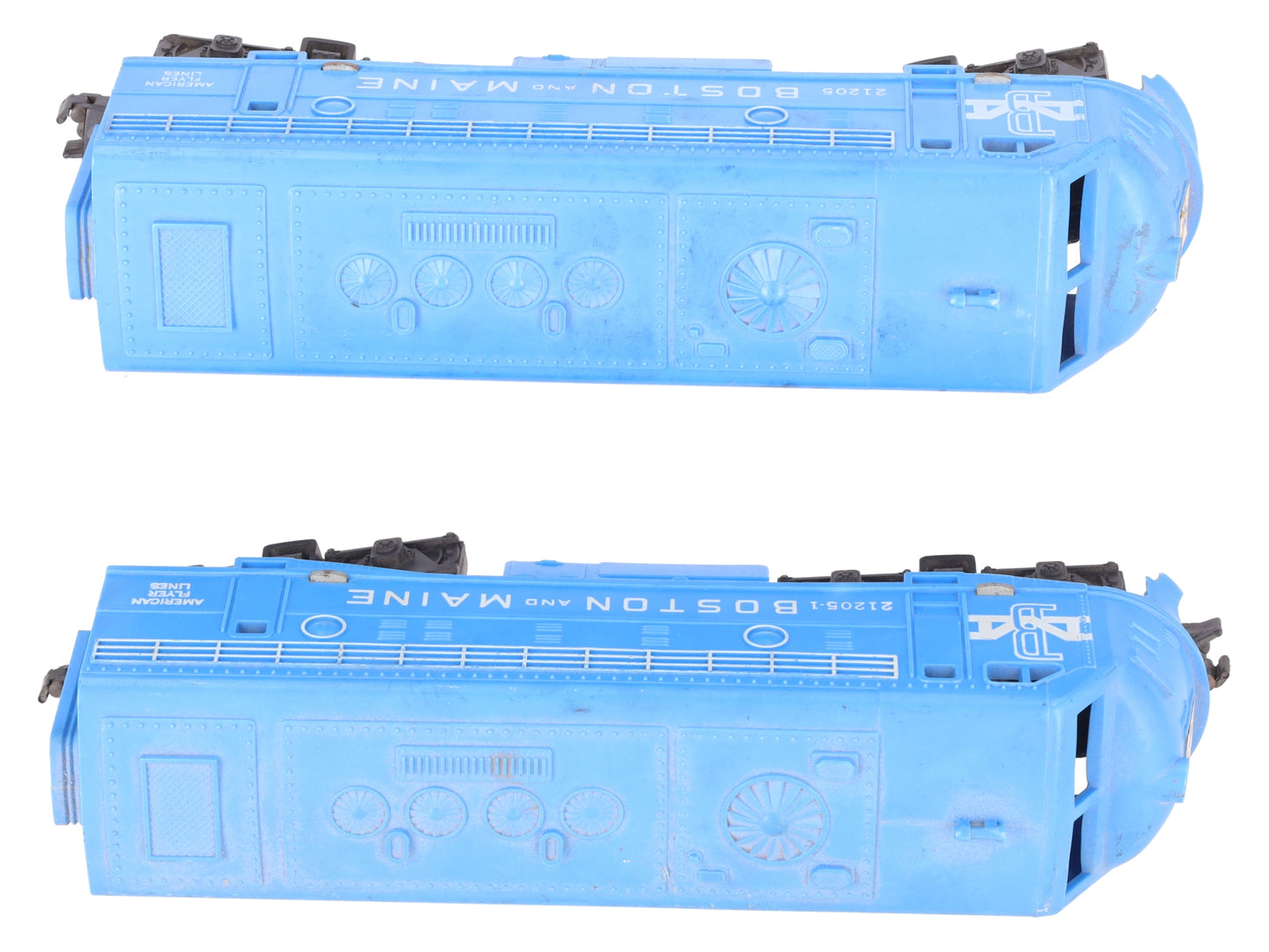 American Flyer 21205/21205-1 Vintage S B&M F9 AA Diesel Locomotive Set VG