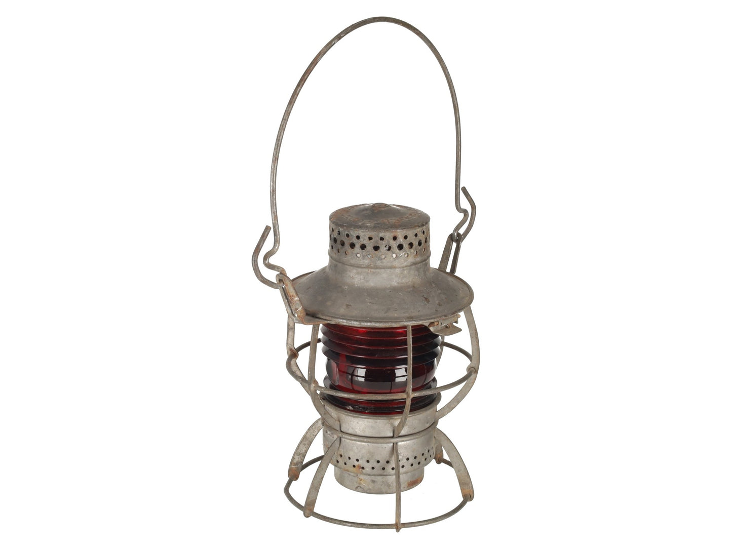Dressel VINTAGE Arlington, NJ Red Globe Lantern VG