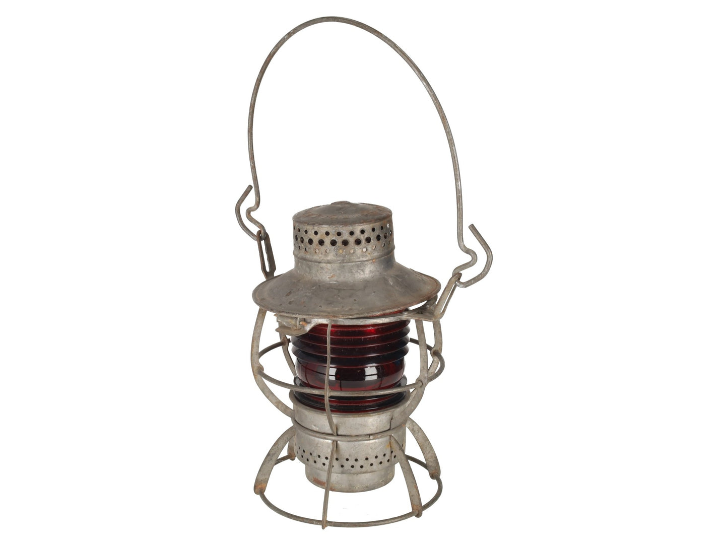 Dressel VINTAGE Arlington, NJ Red Globe Lantern VG
