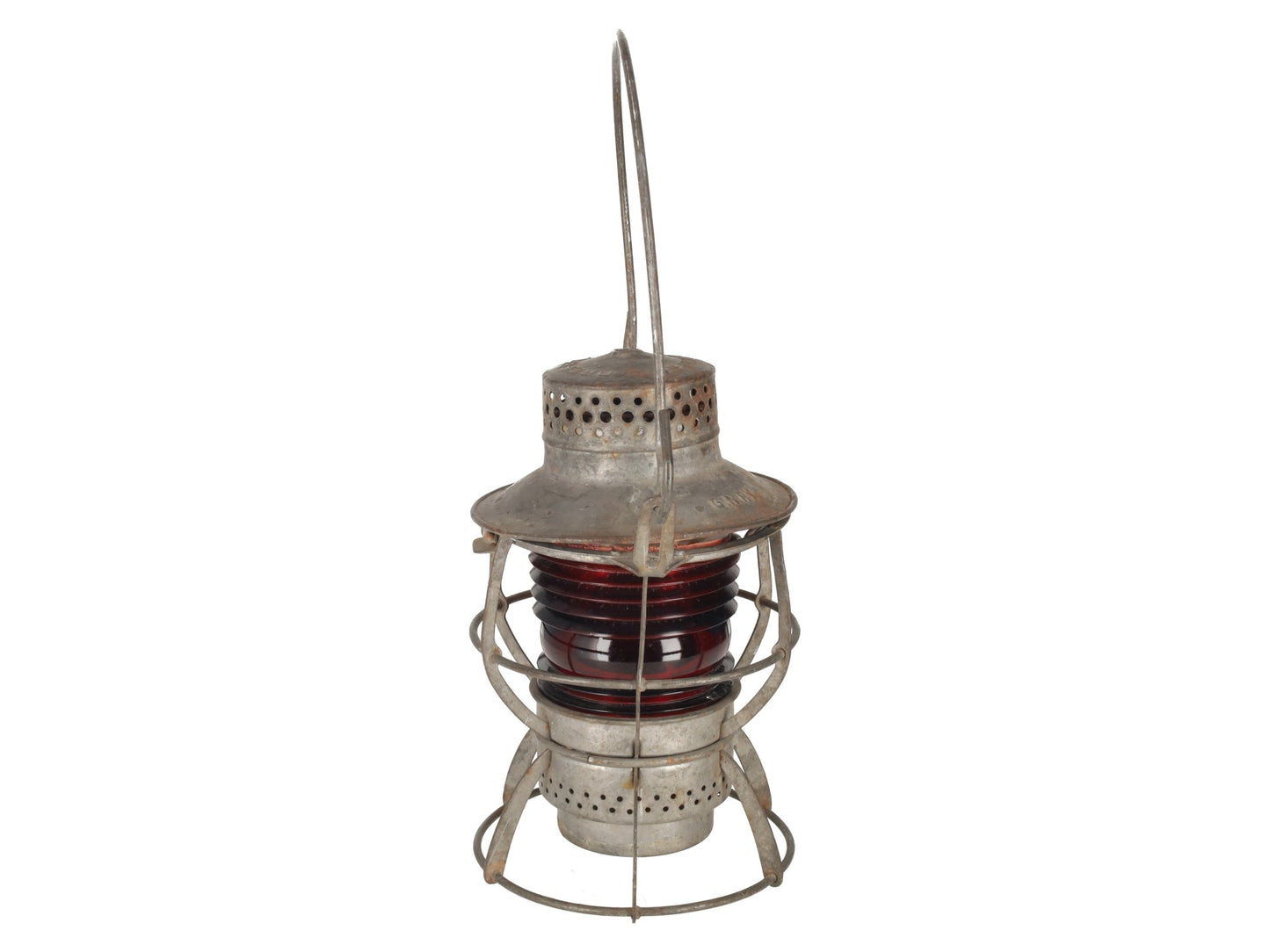 Dressel VINTAGE Arlington, NJ Red Globe Lantern VG