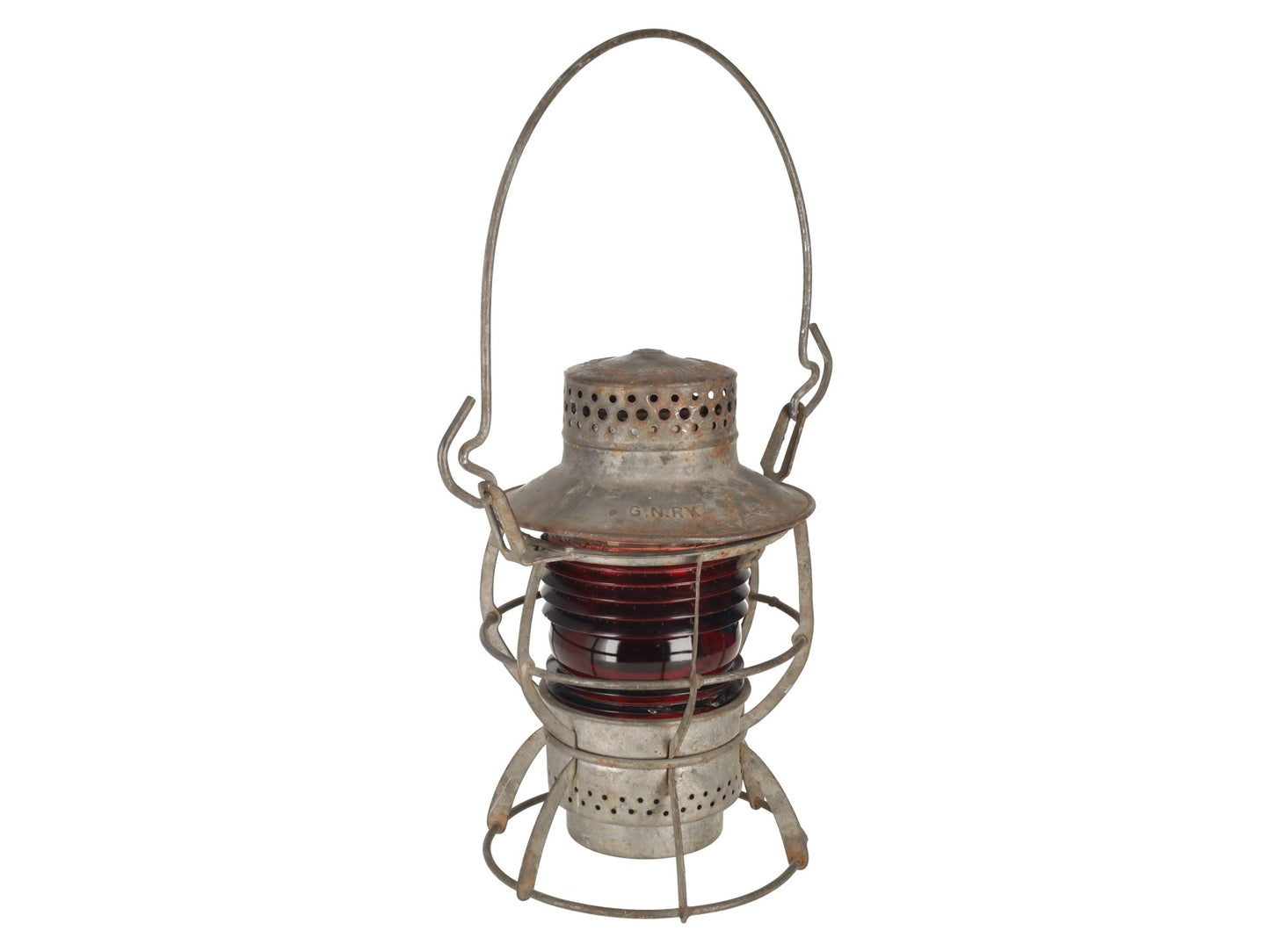 Dressel VINTAGE Arlington, NJ Red Globe Lantern VG