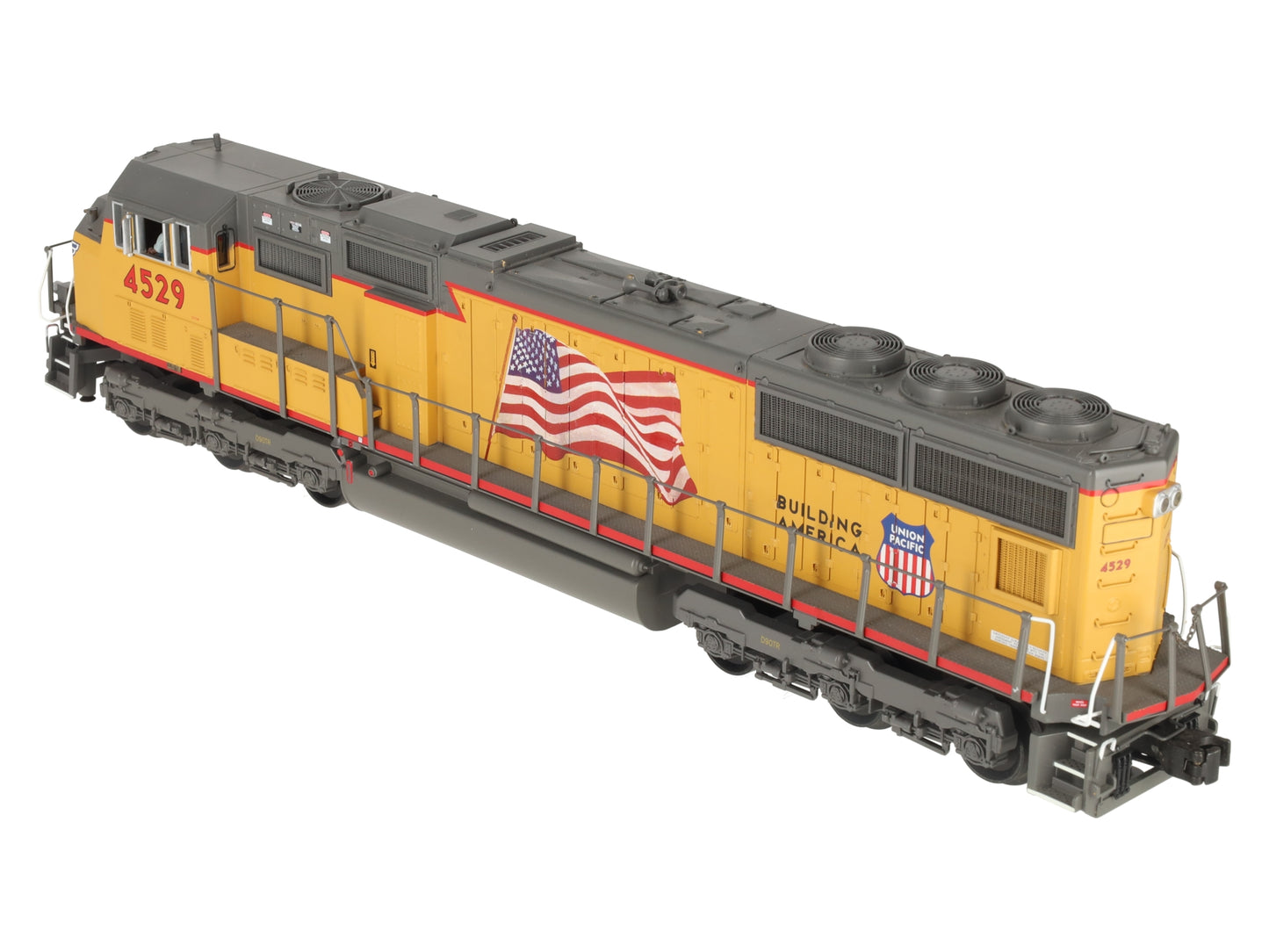 MTH 20-2376-3 O Union Pacific Flag SD70 MAC Non-Powered Diesel Engine #4529 EX/Box