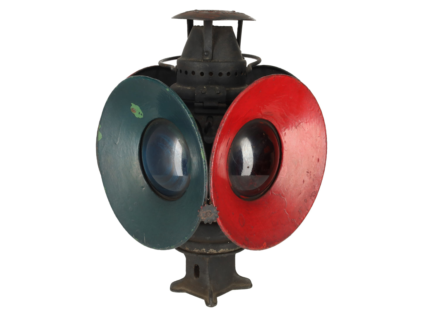Adlake VINTAGE Non-Sweating Lantern 4-Way Railroad Switch Signal Lamp VG