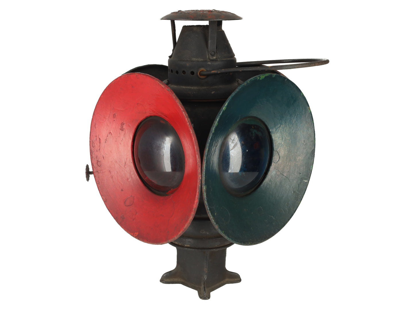 Adlake VINTAGE Non-Sweating Lantern 4-Way Railroad Switch Signal Lamp VG