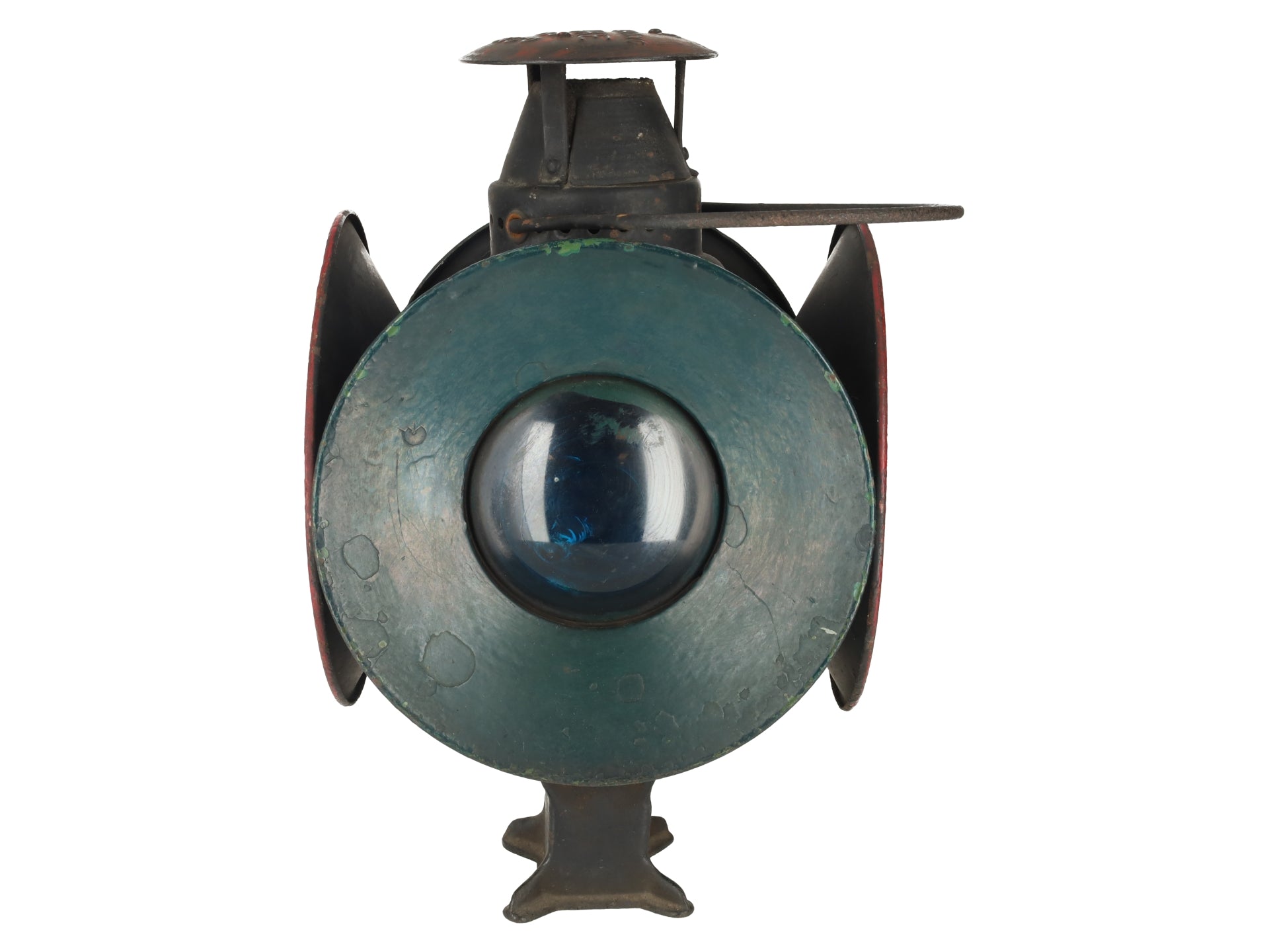 Adlake VINTAGE Non-Sweating Lantern 4-Way Railroad Switch Signal Lamp VG