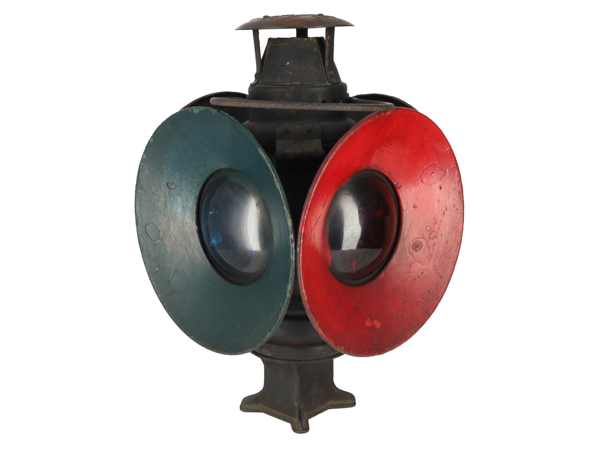 Adlake VINTAGE Non-Sweating Lantern 4-Way Railroad Switch Signal Lamp VG
