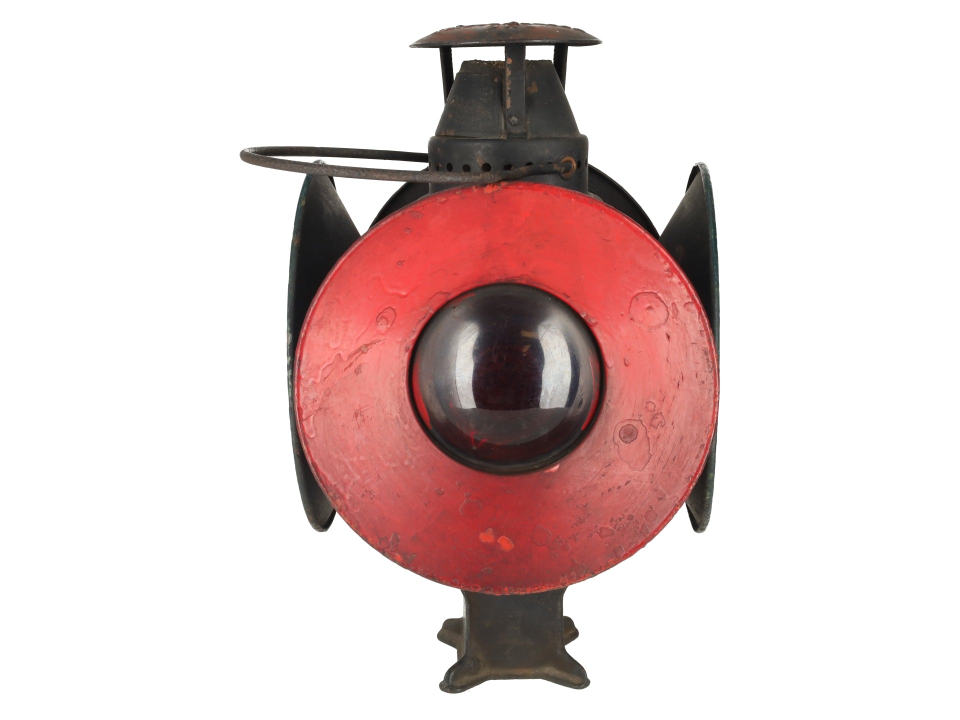 Adlake VINTAGE Non-Sweating Lantern 4-Way Railroad Switch Signal Lamp VG