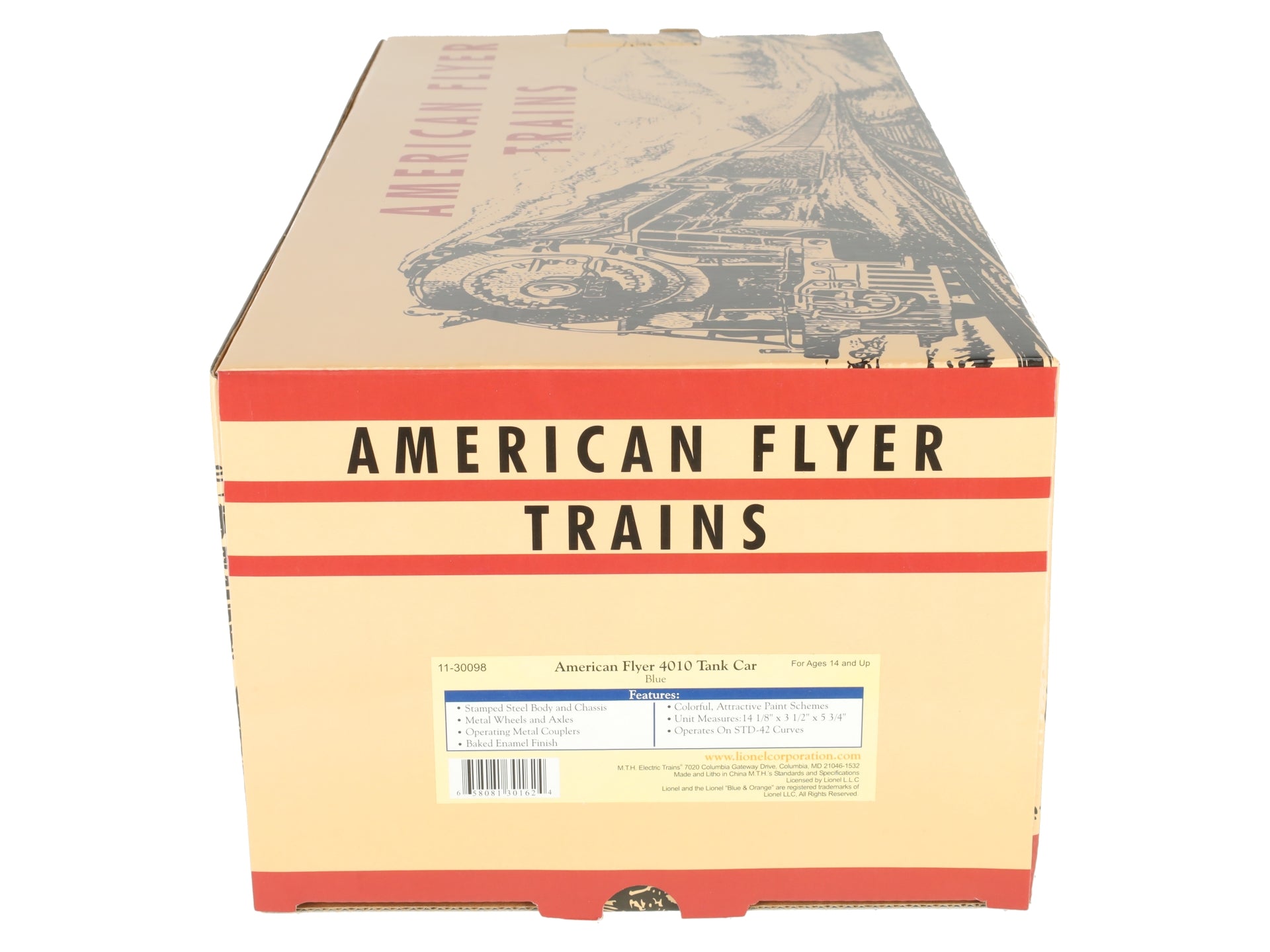 Lionel 11-30098 American Flyer #4010 Blue Tank Car LN/Box