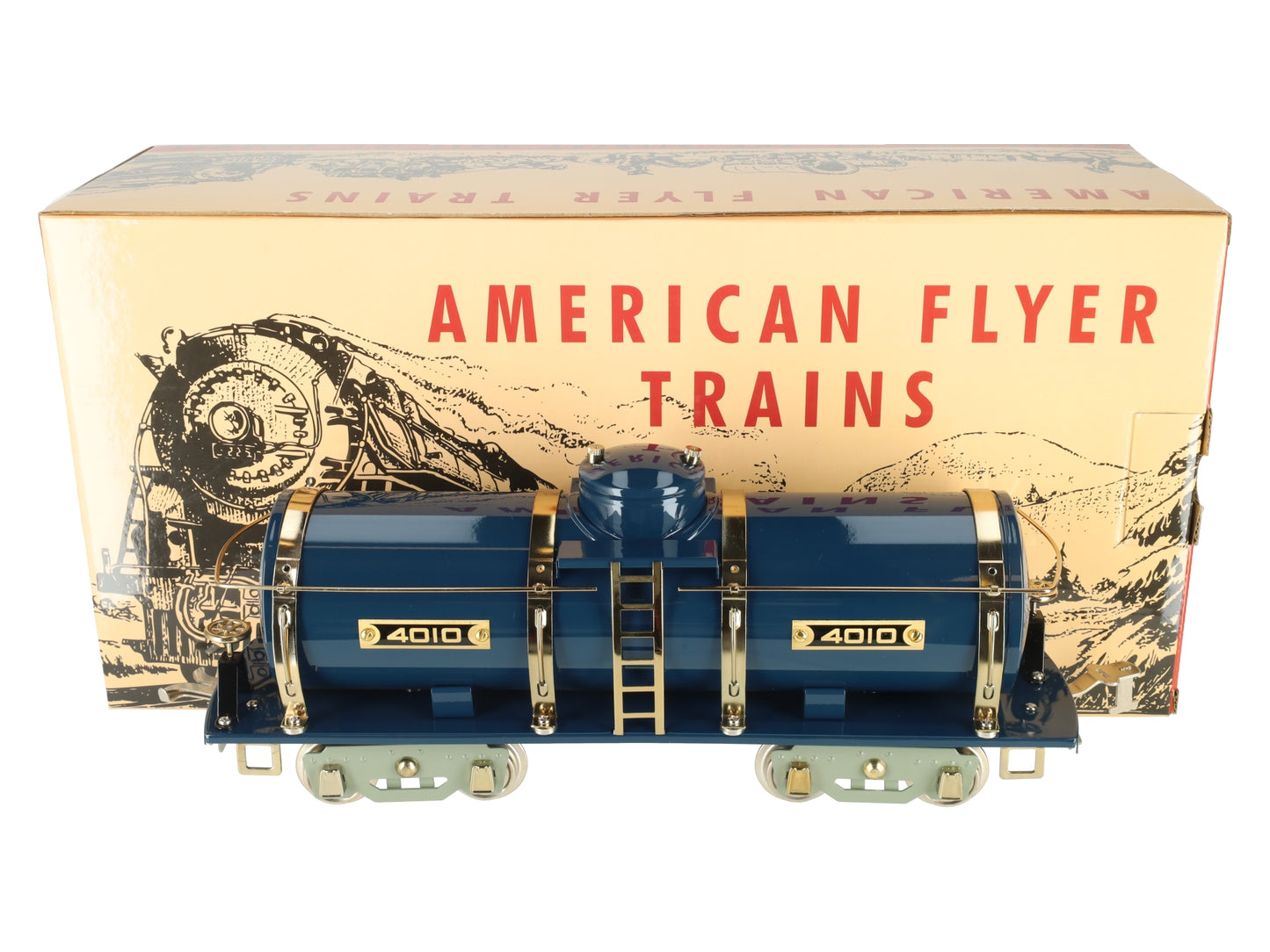 Lionel 11-30098 American Flyer #4010 Blue Tank Car LN/Box