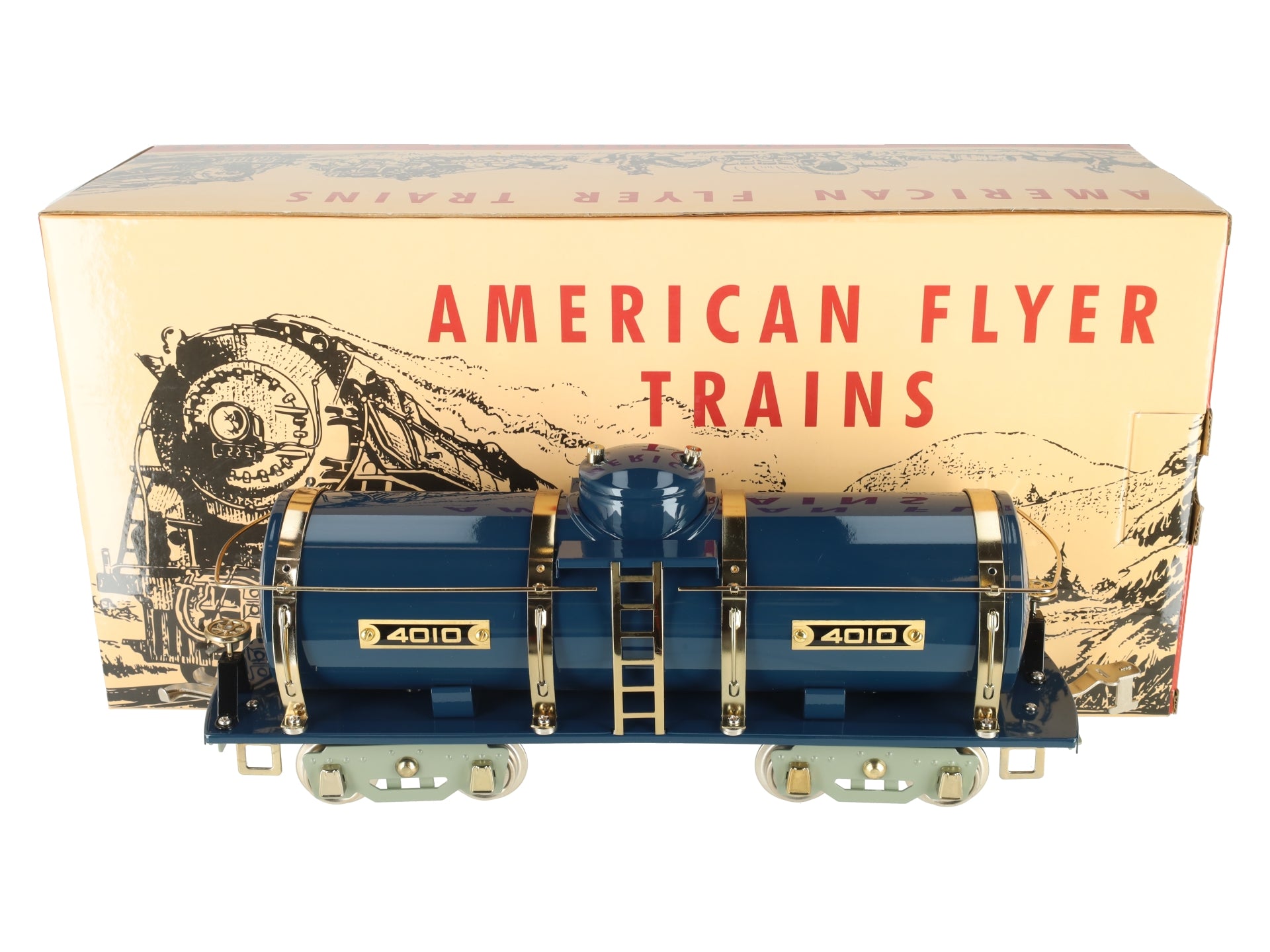 Lionel 11-30098 American Flyer #4010 Blue Tank Car LN/Box