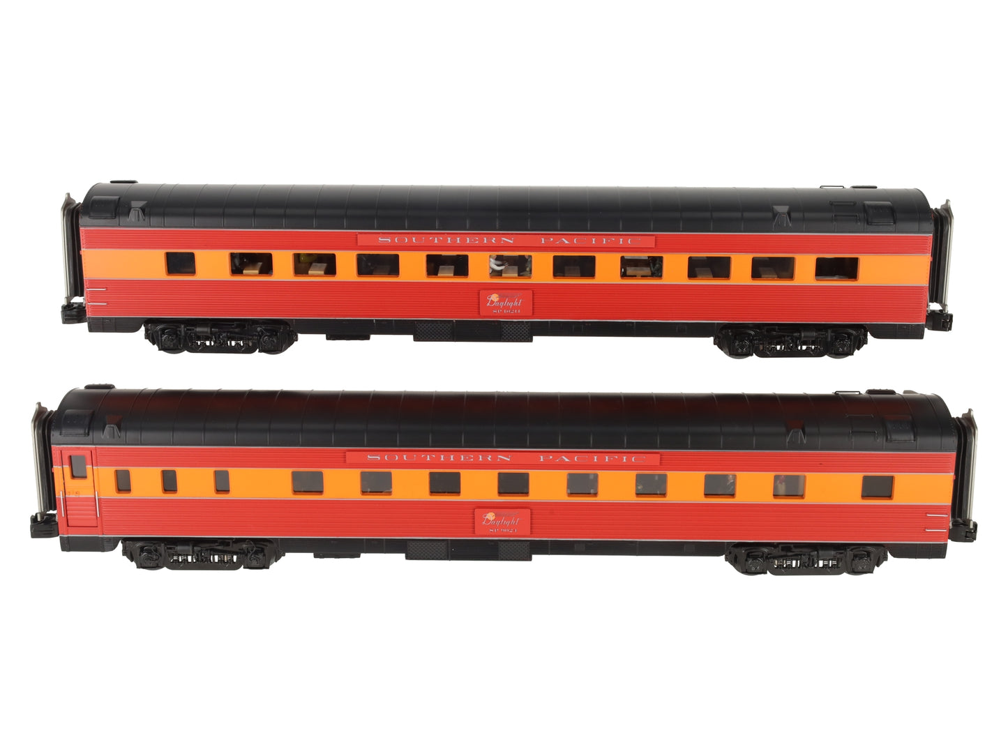 MTH 20-66239 O Southern Pacific 2-Car Streamlined Sleeper/Diner Passenger Set LN/Box