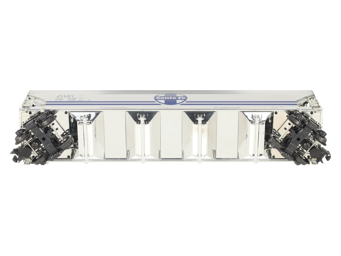K-Line K6244-10512 O Gauge ATSF 4 Bay Centerflow Hopper #27601 LN/Box