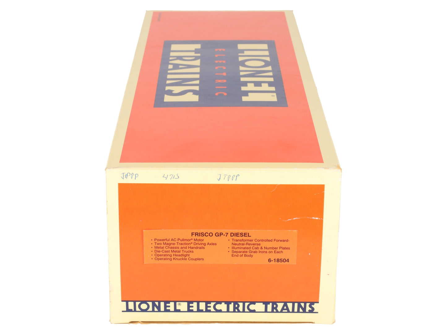 Lionel 6-18504 O Gauge Frisco GP-7 Diesel Locomotive #504 EX/Box