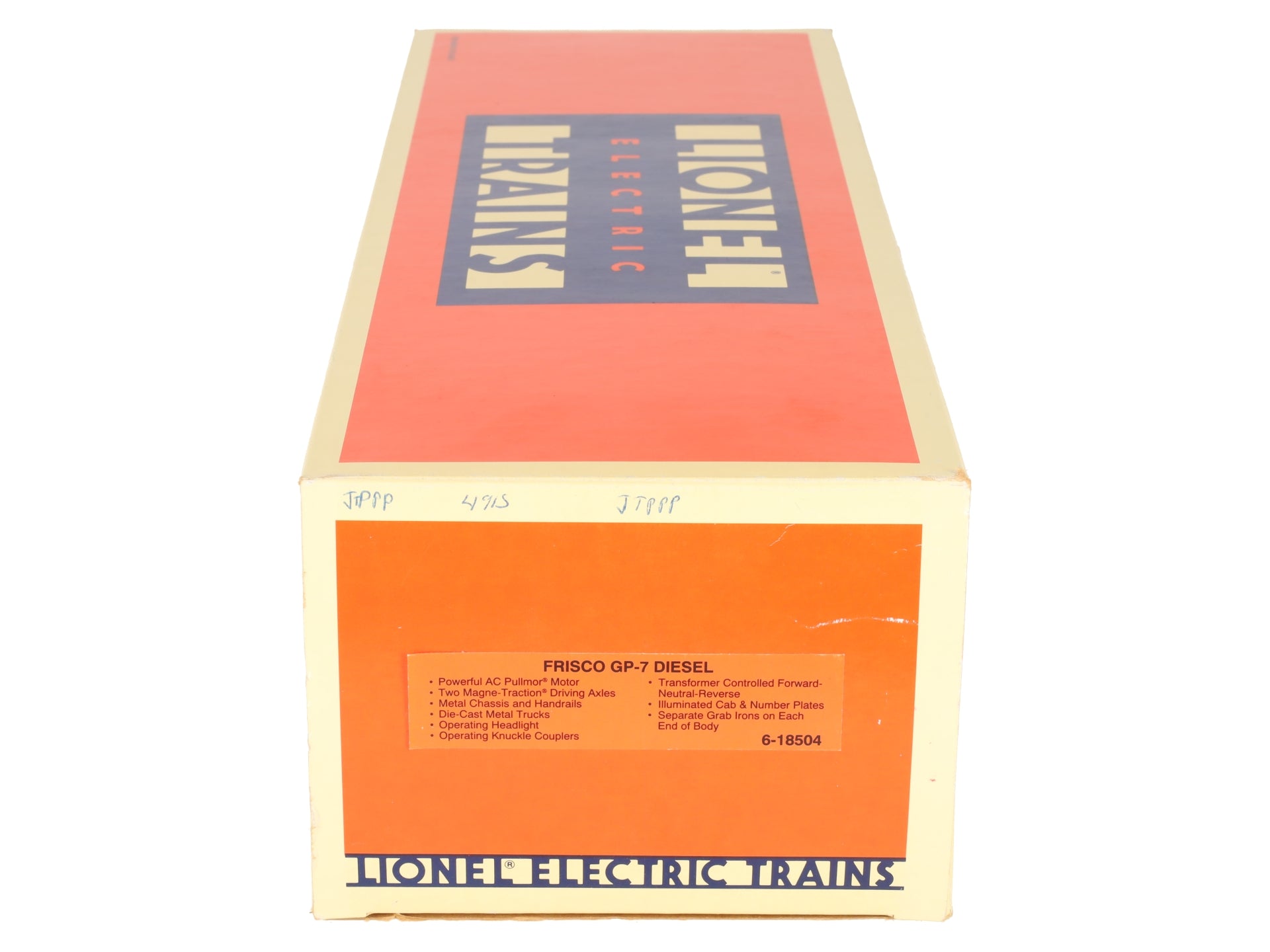 Lionel 6-18504 O Gauge Frisco GP-7 Diesel Locomotive #504 EX/Box