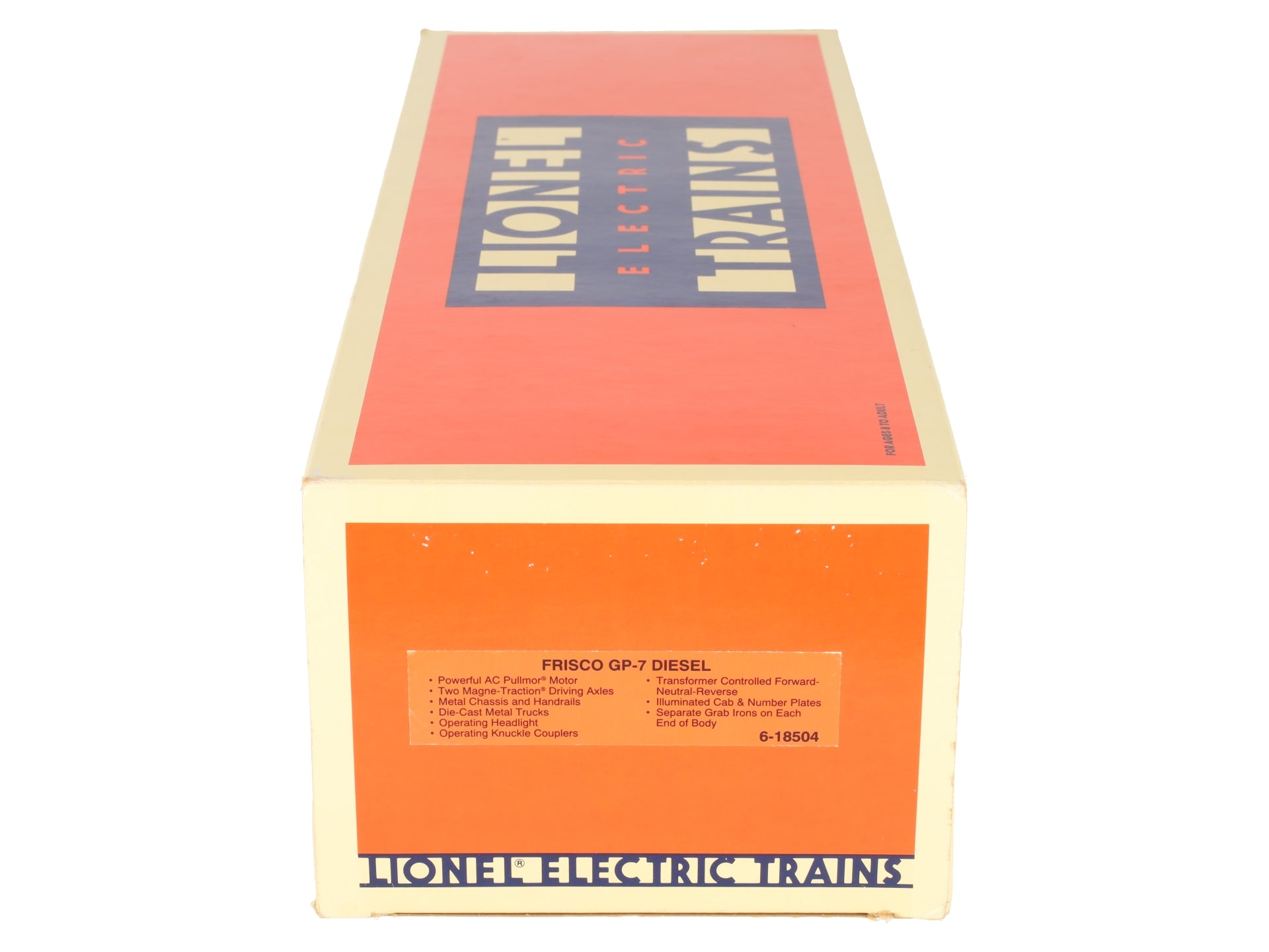 Lionel 6-18504 O Gauge Frisco GP-7 Diesel Locomotive #504 EX/Box