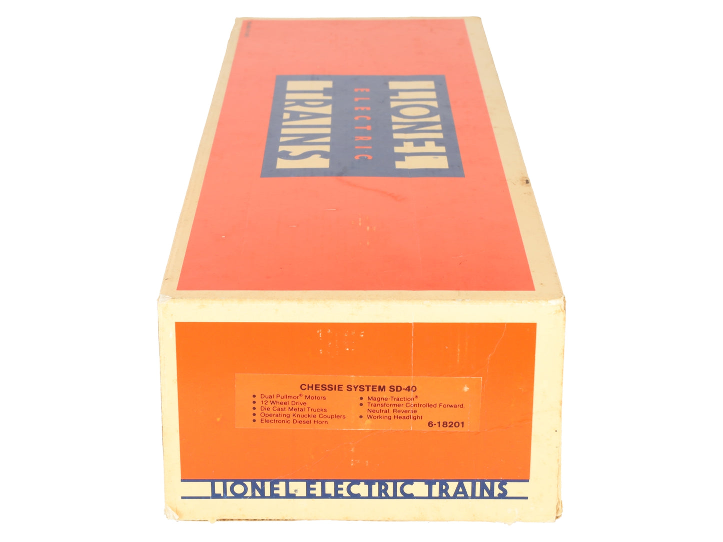 Lionel 6-18201 O Gauge C&O Chessie SD-40 Diesel Locomotive W/ Horn #8201 EX/Box