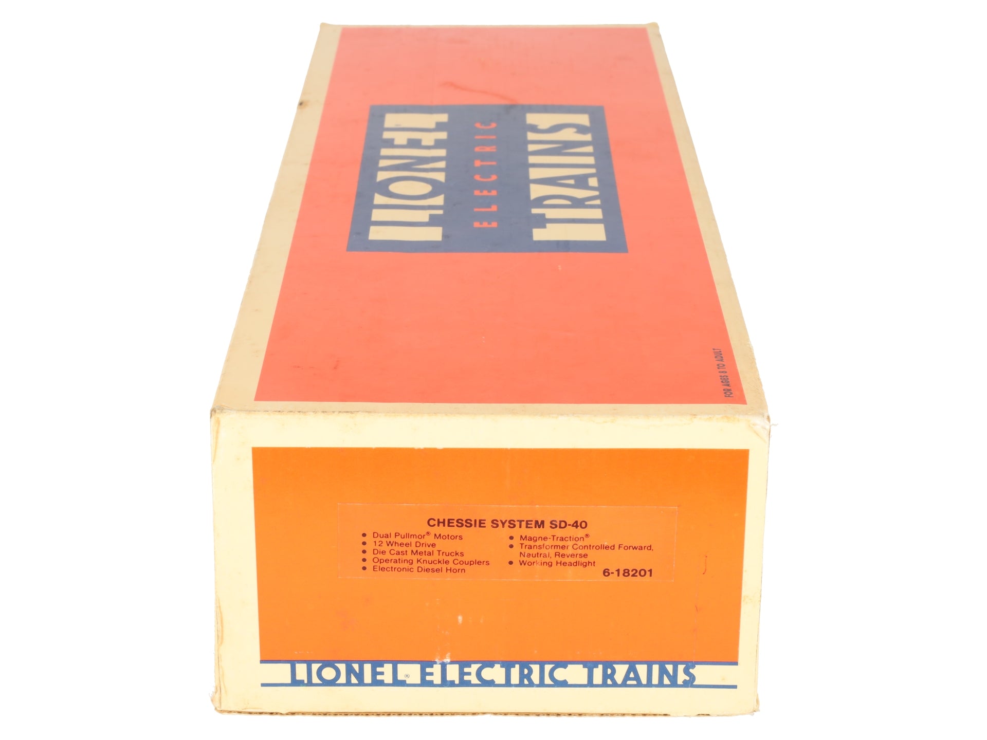 Lionel 6-18201 O Gauge C&O Chessie SD-40 Diesel Locomotive W/ Horn #8201 EX/Box