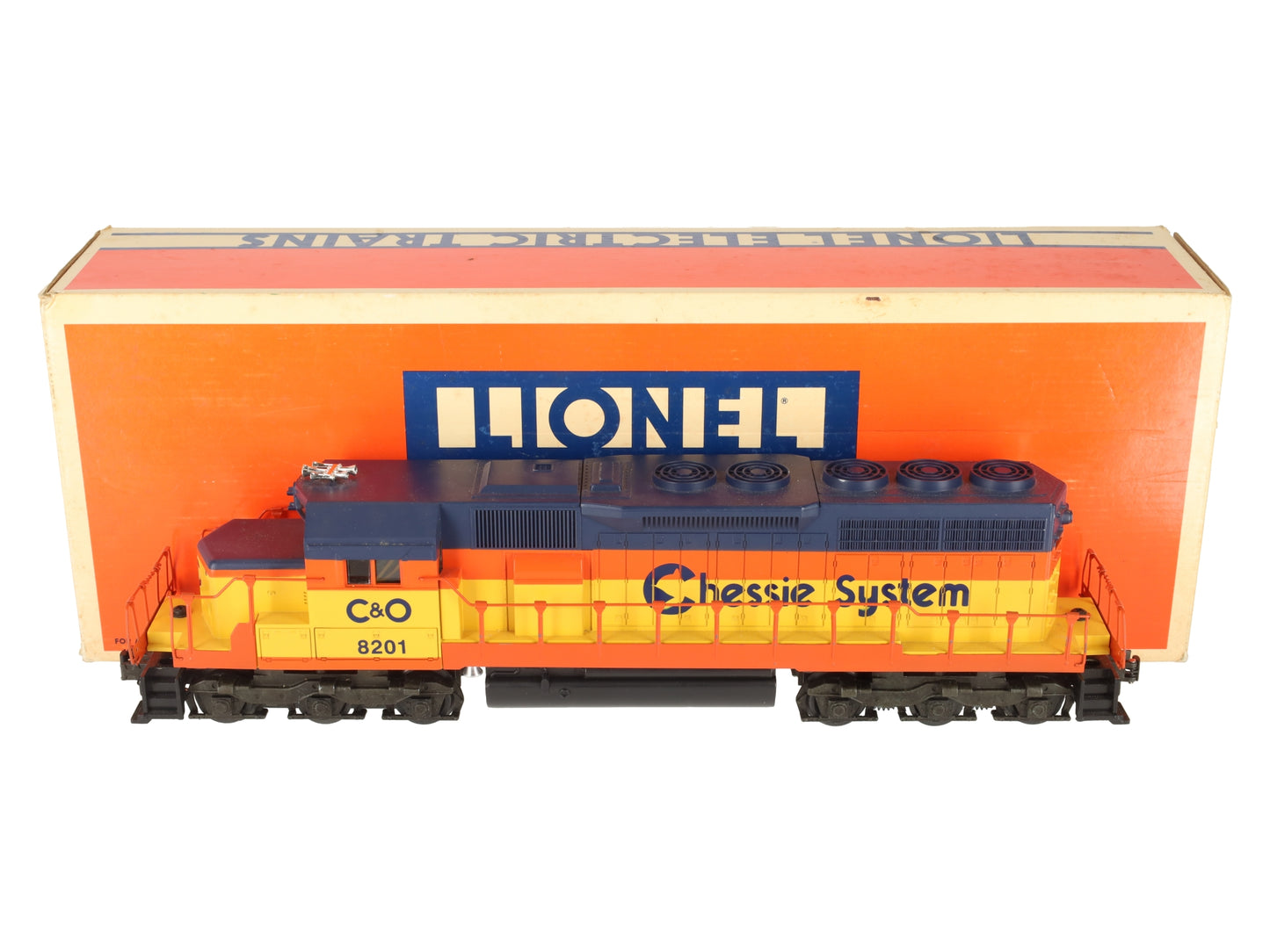 Lionel 6-18201 O Gauge C&O Chessie SD-40 Diesel Locomotive W/ Horn #8201 EX/Box