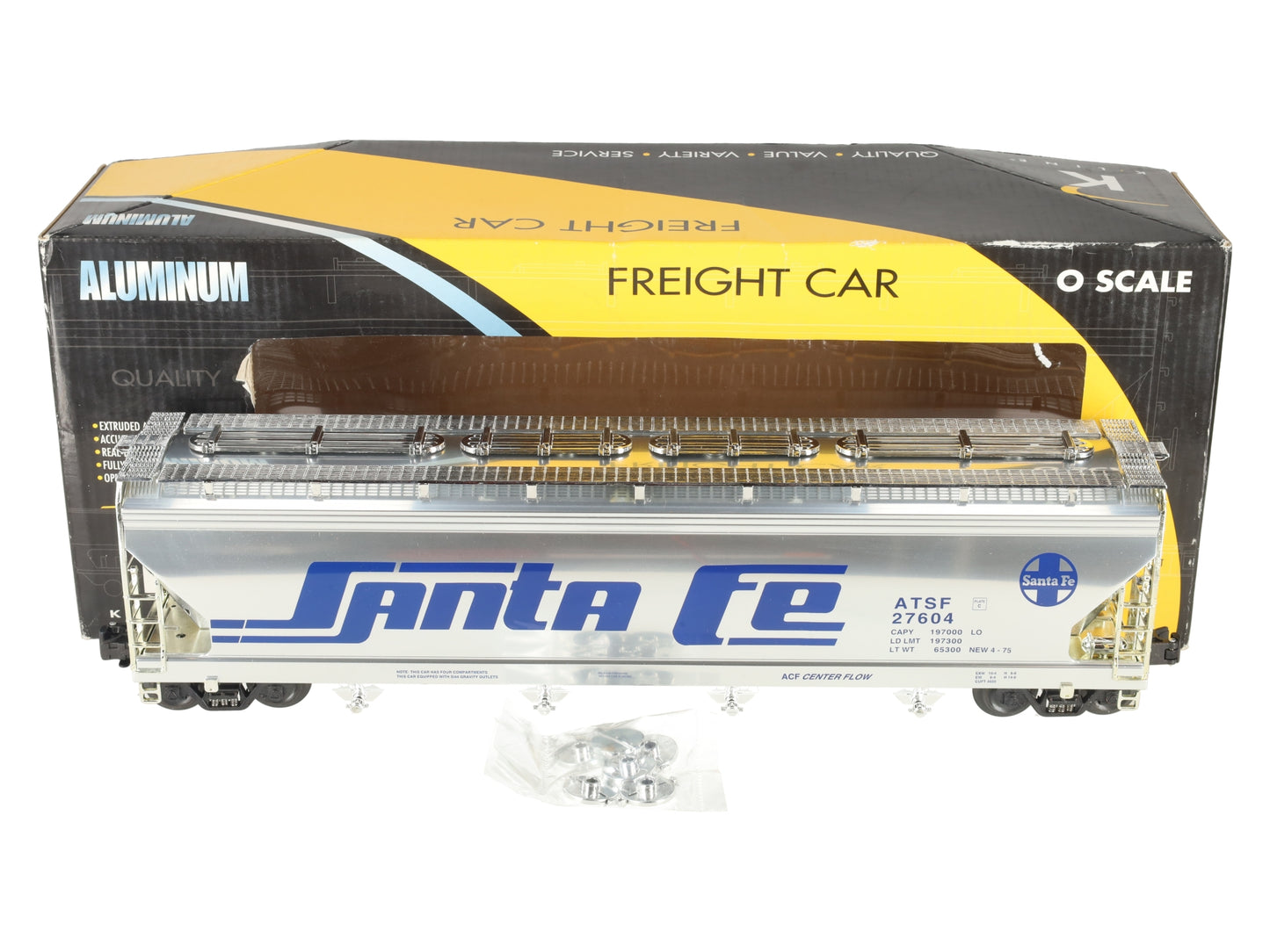 K-Line K6244-10513 O Gauge Santa Fe Center Flow Hopper #27604 LN/Box