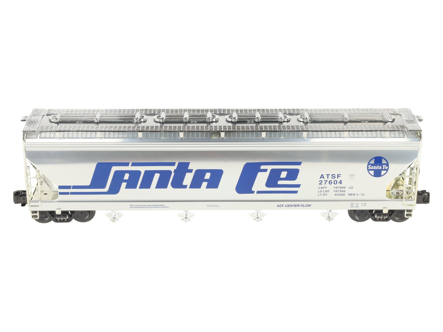 K-Line K6244-10513 O Gauge Santa Fe Center Flow Hopper #27604 LN/Box