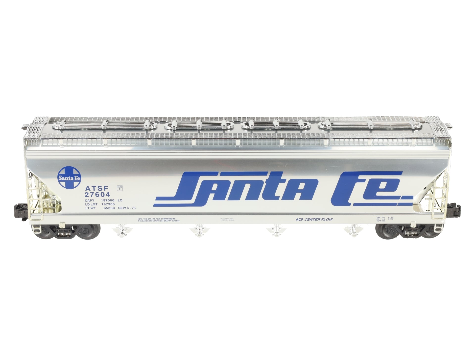 K-Line K6244-10513 O Gauge Santa Fe Center Flow Hopper #27604 LN/Box