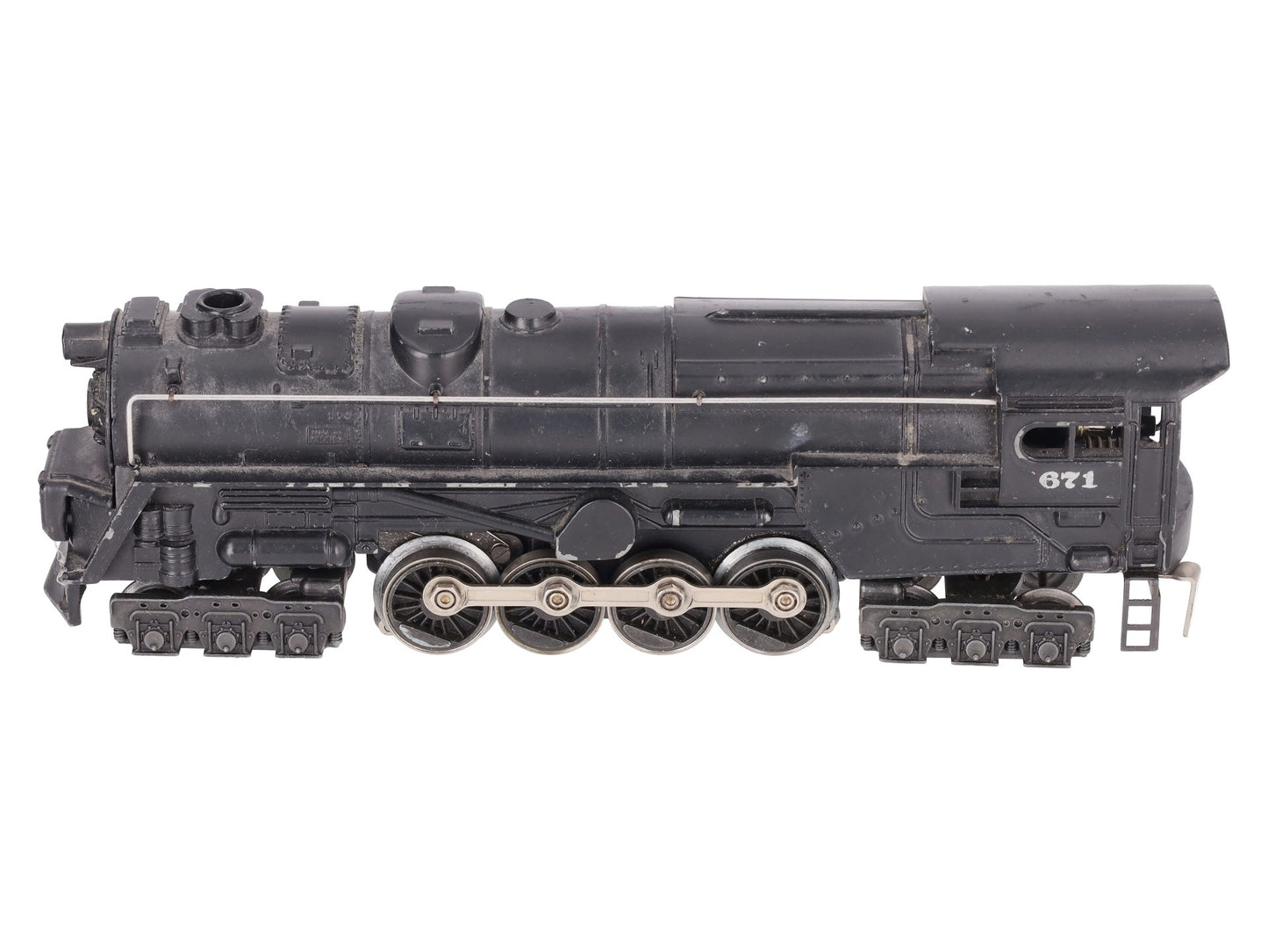 Lionel 671RR Vintage O Steam Loco- 52 Version w/o Magnetraction VG