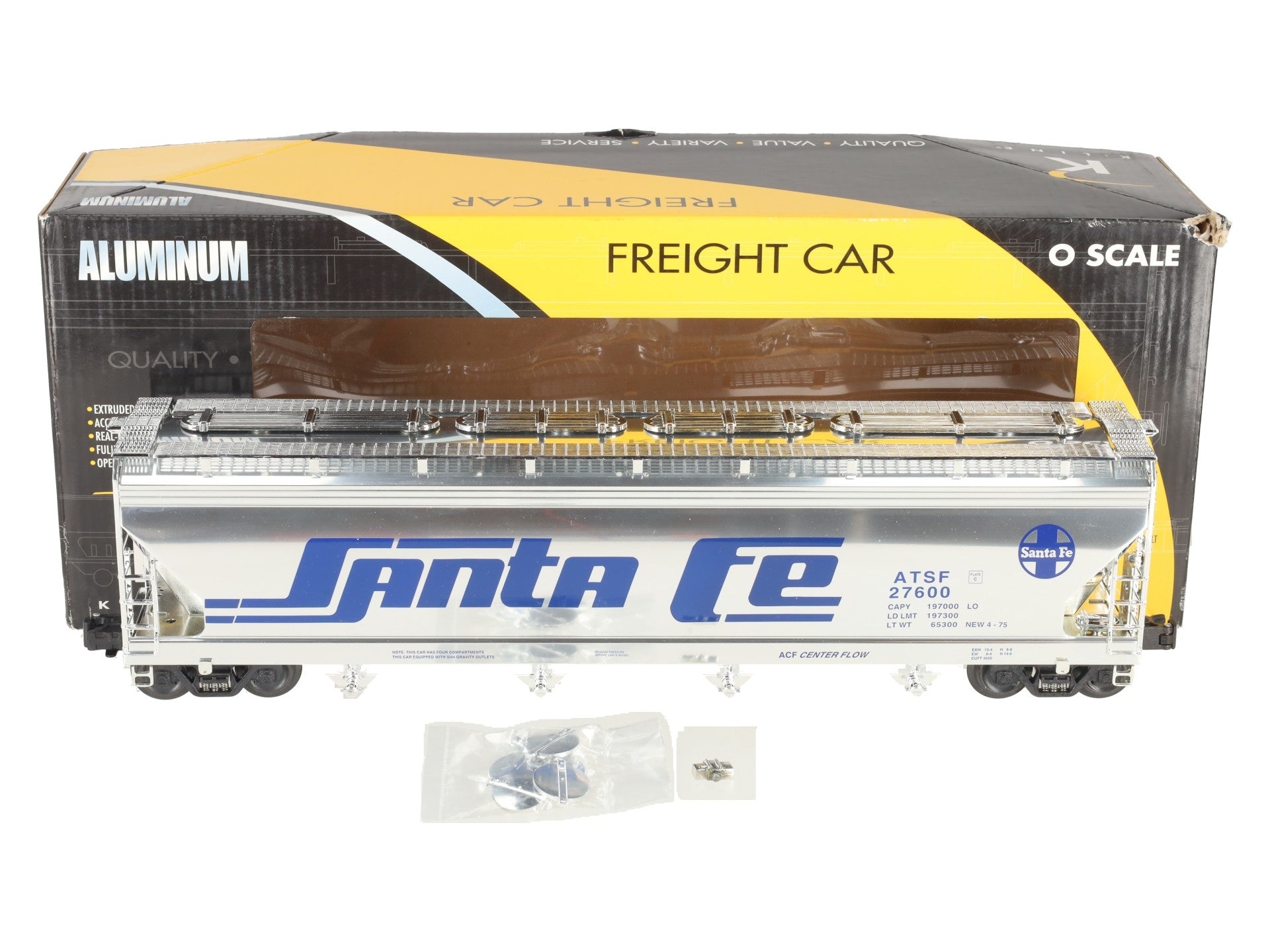 K-Line K6244-10511 O Gauge Santa Fe Hopper #27600 LN/Box