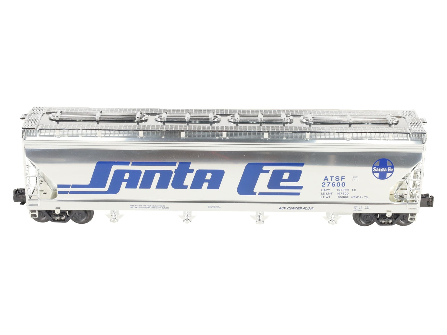 K-Line K6244-10511 O Gauge Santa Fe Hopper #27600 LN/Box