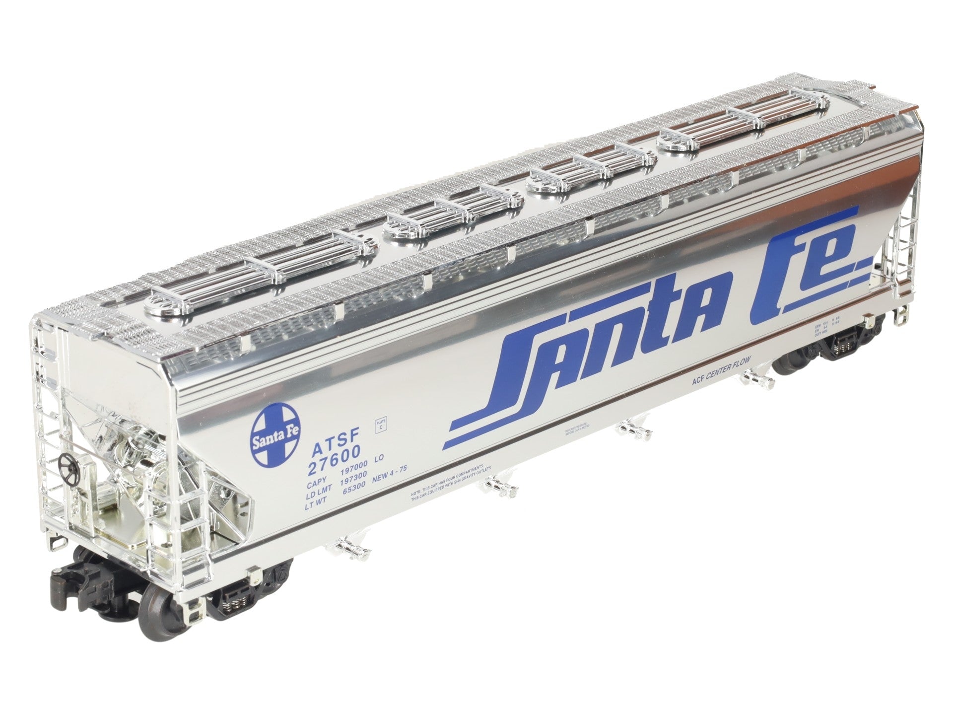 K-Line K6244-10511 O Gauge Santa Fe Hopper #27600 LN/Box