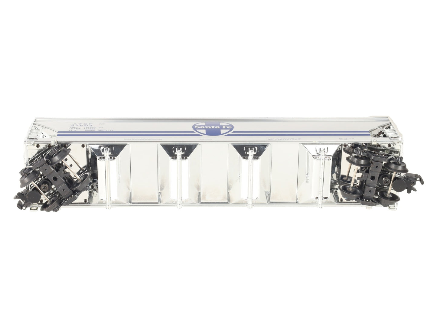 K-Line K6244-10515 O Gauge ATSF 4-Bay CenterFlow Hopper Car #27603 LN/Box
