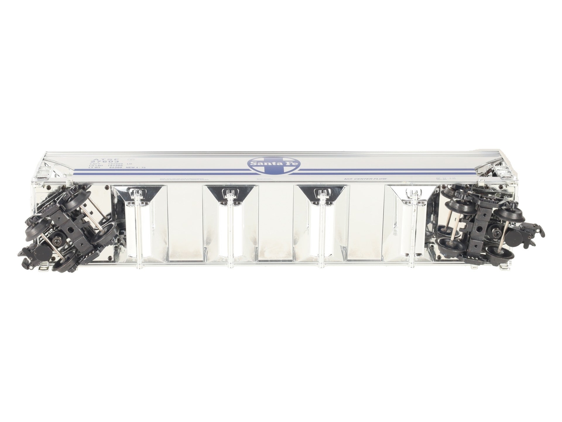 K-Line K6244-10515 O Gauge ATSF 4-Bay CenterFlow Hopper Car #27603 LN/Box