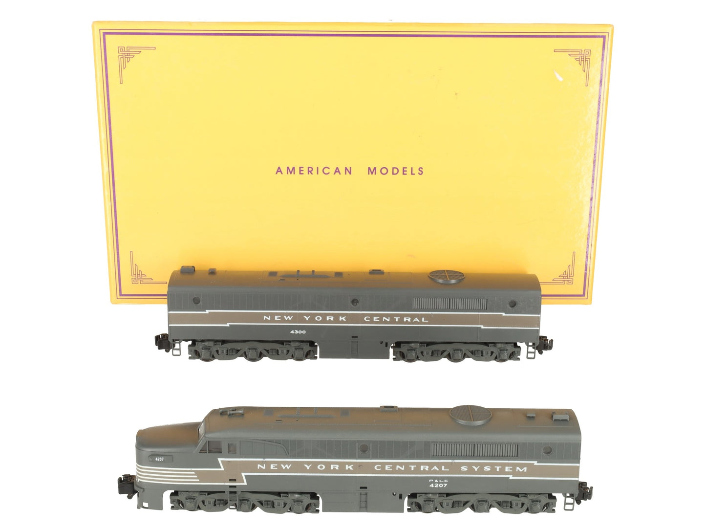 American Models S NYC PA-1 AB Diesel Set- AC High Rail w/ Sound Unit EX/Box