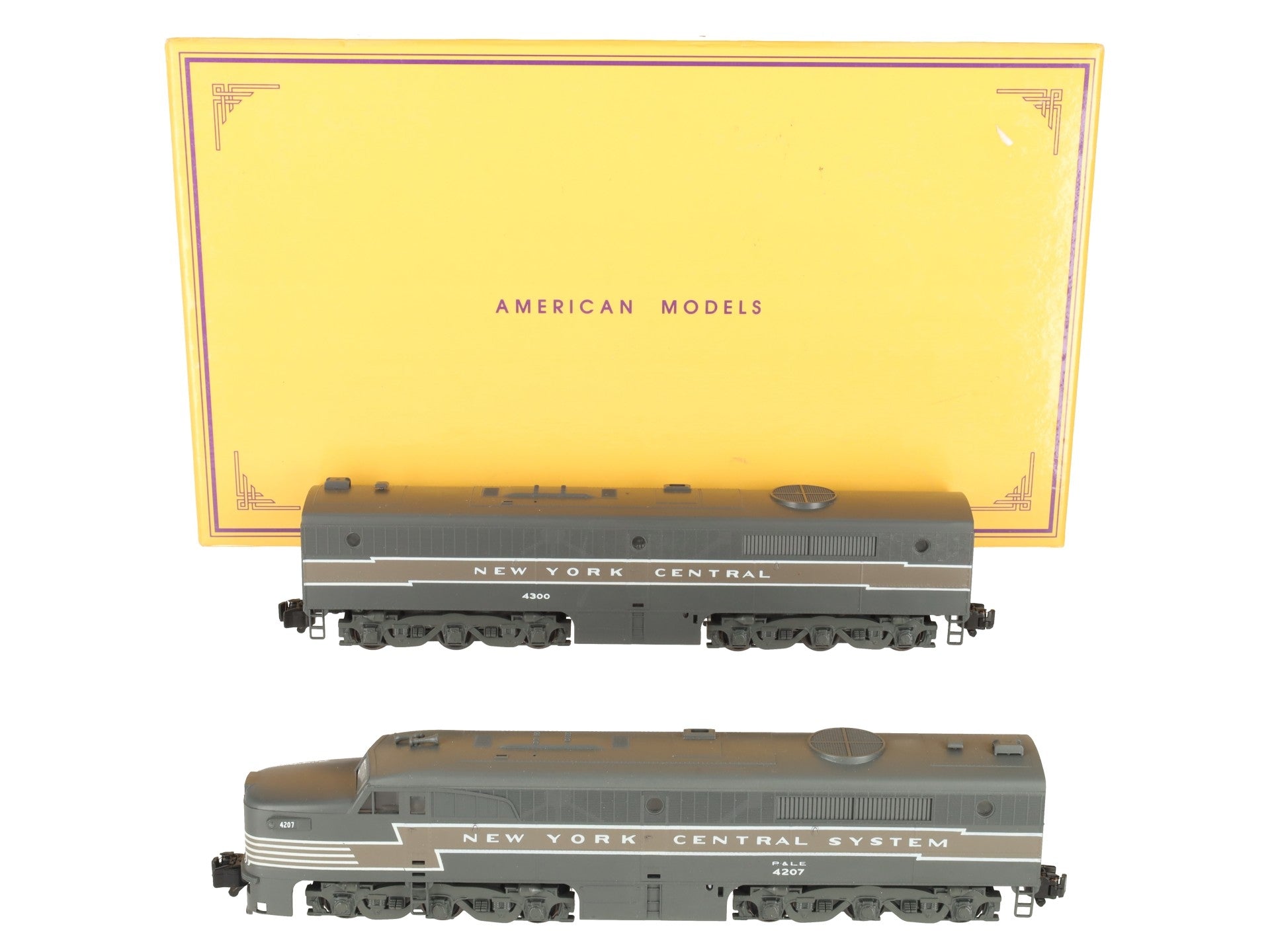 American Models S NYC PA-1 AB Diesel Set- AC High Rail w/ Sound Unit EX/Box