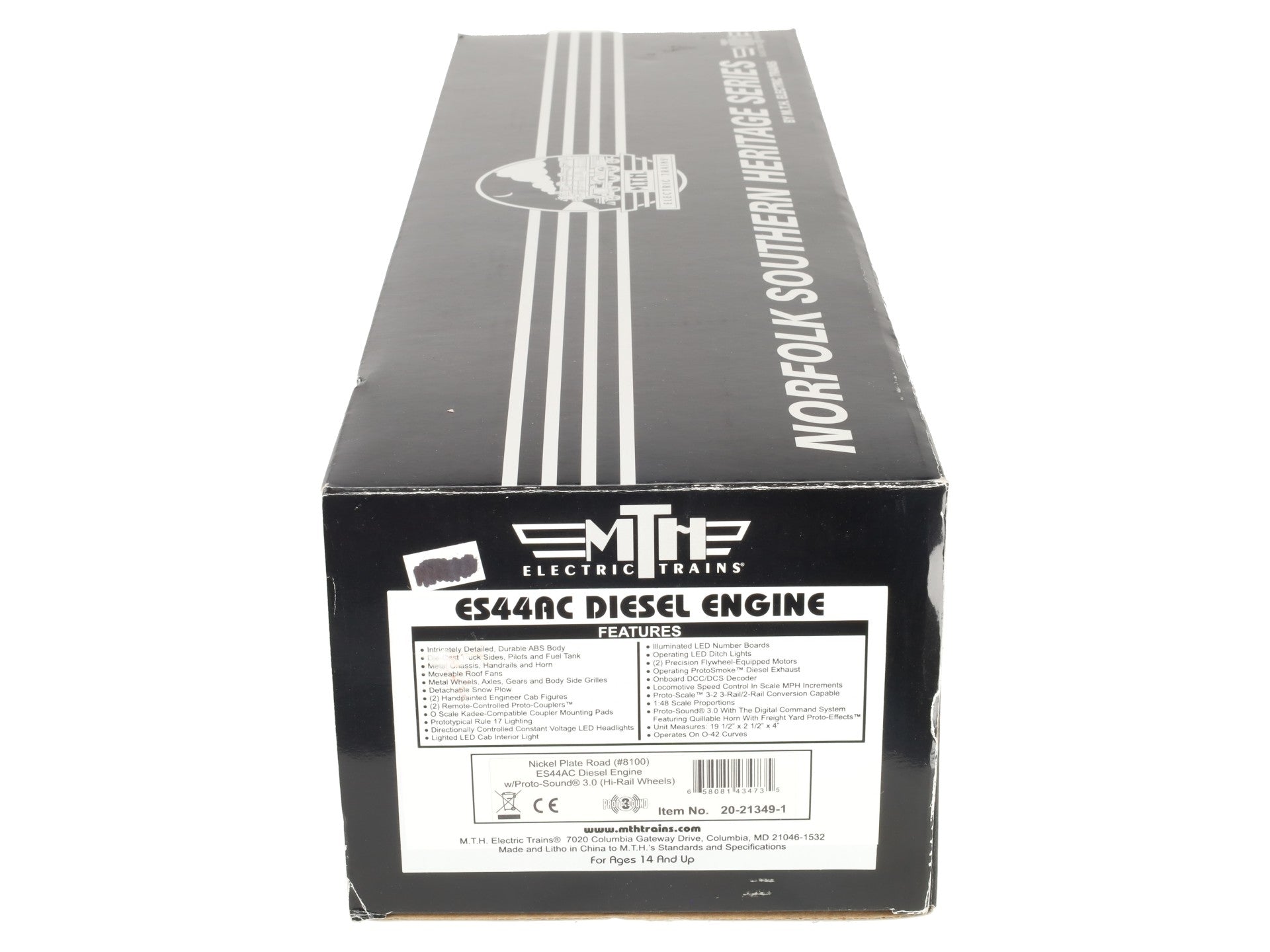 MTH 20-21349-1 O Gauge NS Nickel Plate Road ES44AC Diesel Engine PS 3.0 #8100 EX/Box