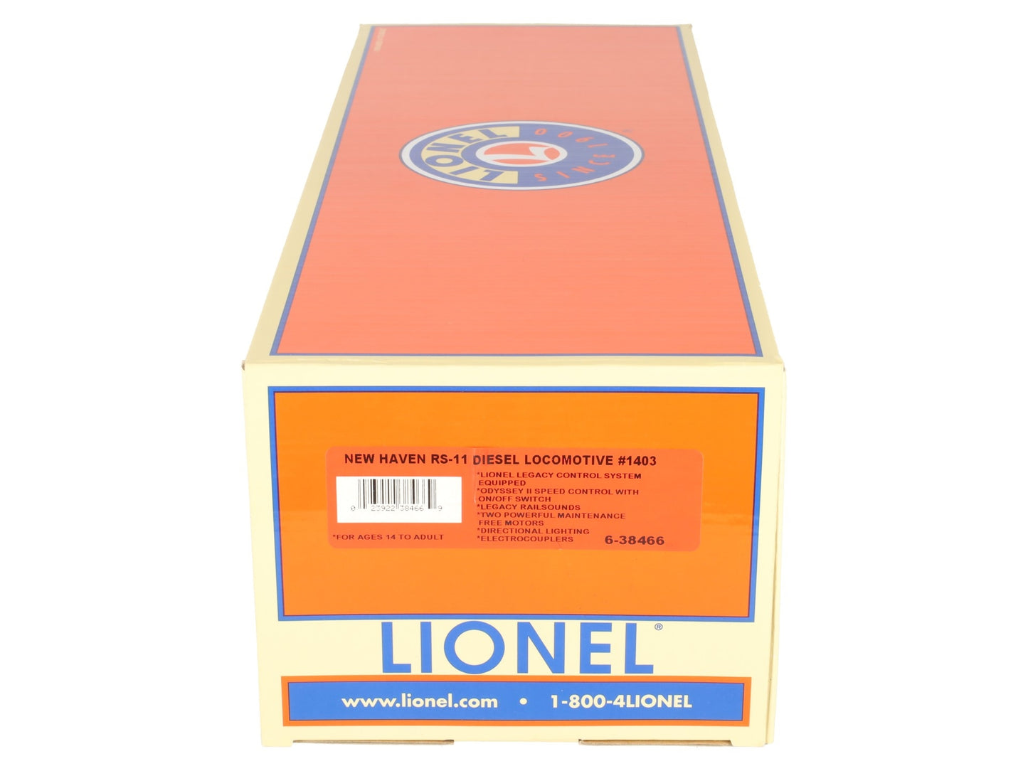 Lionel 6-38466 O Gauge New Haven Legacy RS-11 Diesel Locomotive #1403 EX/Box