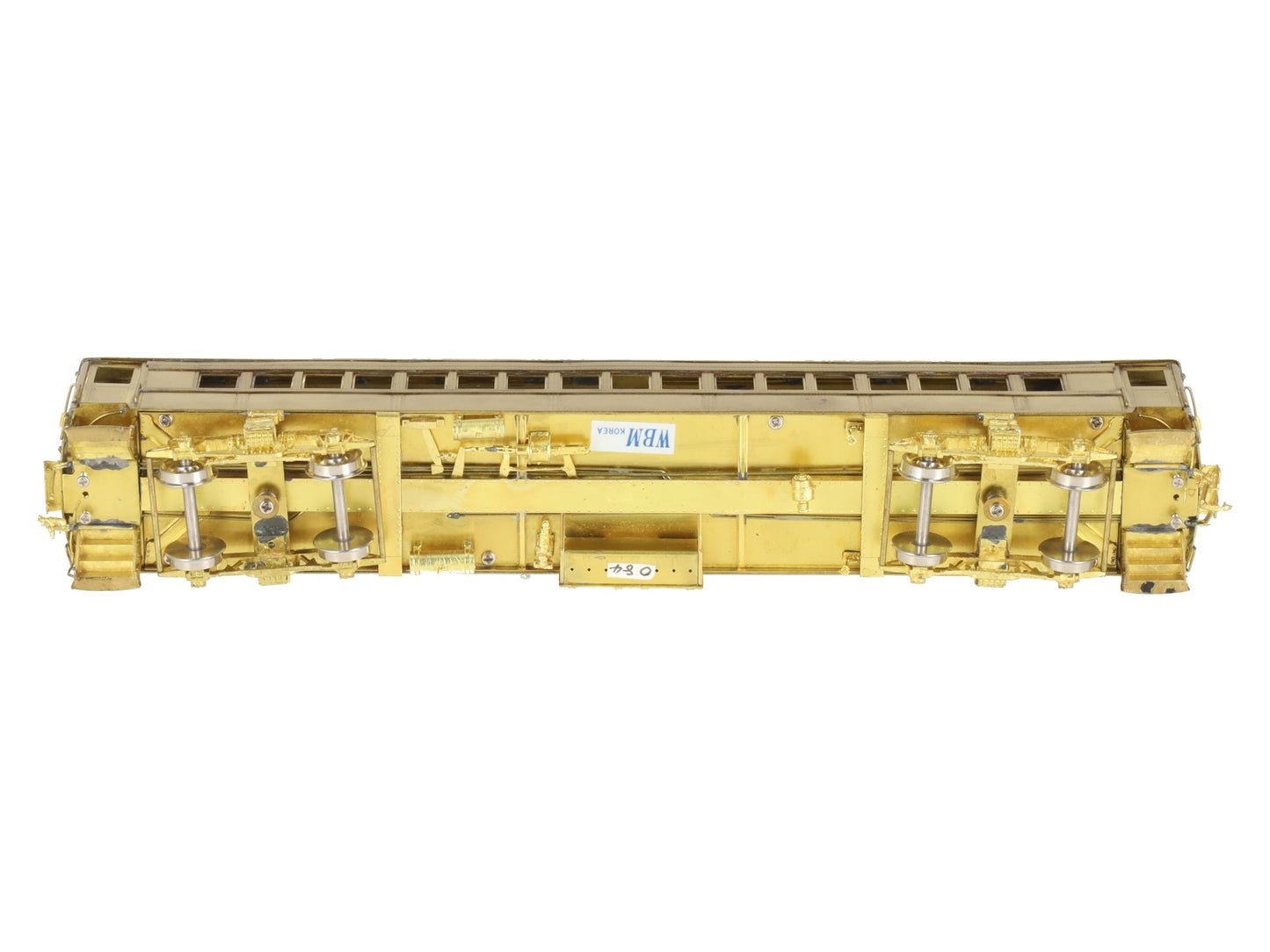 Railworks R-178 HO BRASS Pennsylvania Railroad P-54 Trailer Coach Car- Unpainted EX/Box