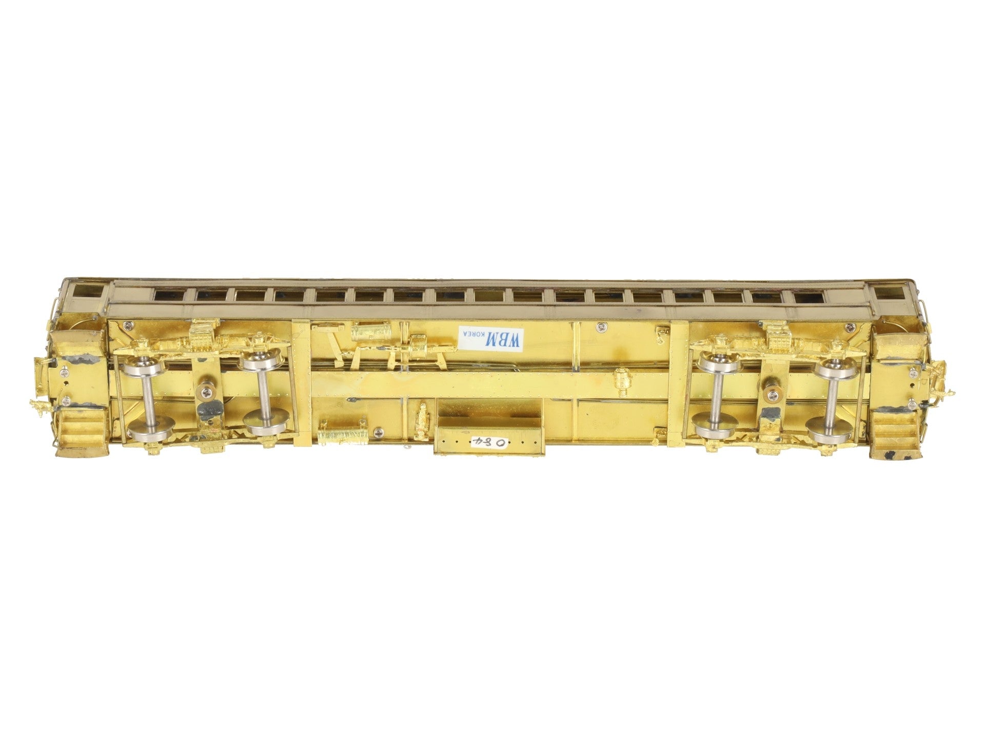Railworks R-178 HO BRASS Pennsylvania Railroad P-54 Trailer Coach Car- Unpainted EX/Box