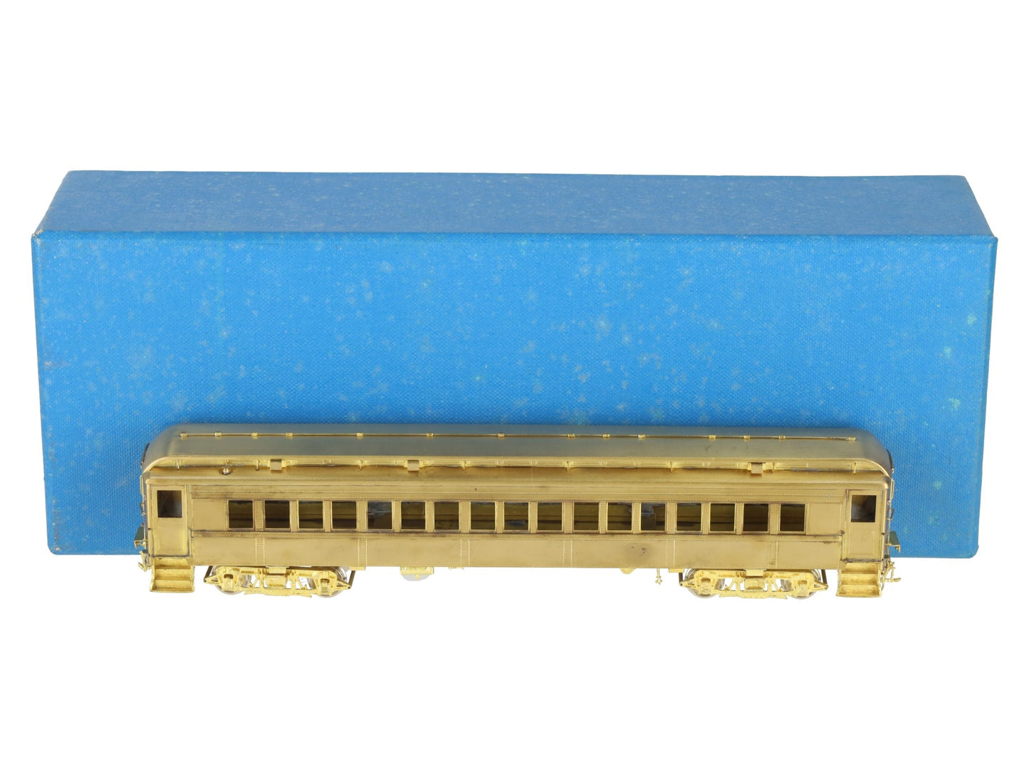 Railworks R-178 HO BRASS Pennsylvania Railroad P-54 Trailer Coach Car- Unpainted EX/Box