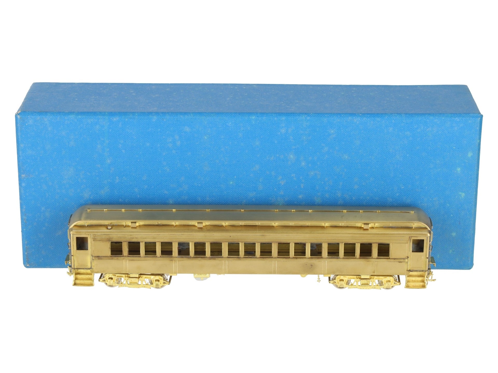 Railworks R-178 HO BRASS Pennsylvania Railroad P-54 Trailer Coach Car- Unpainted EX/Box